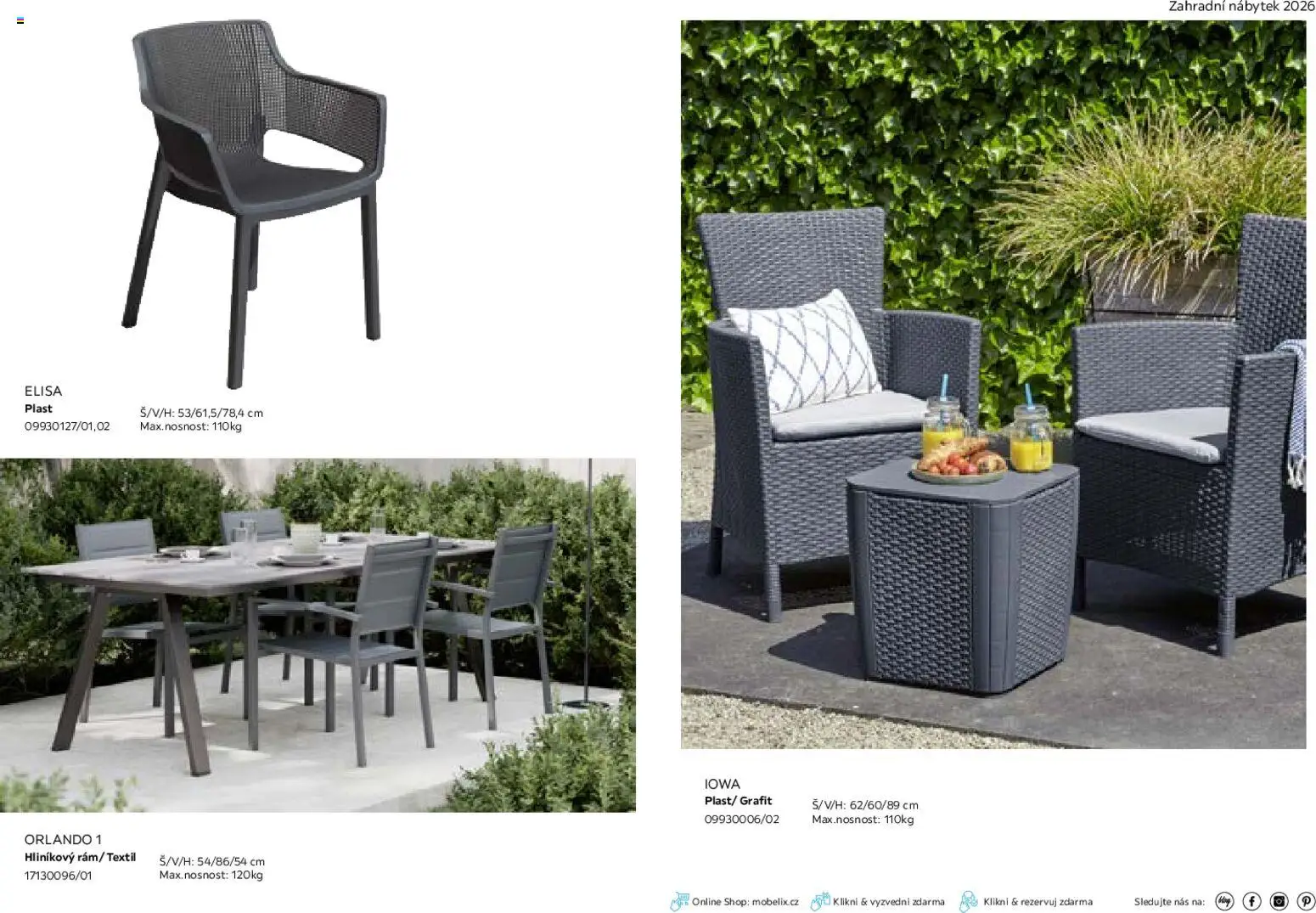 Möbelix leták - Zahradní nábytek od 01.03.2026 | Strana: 39 | Produkty: Nábytek, Zahradní nábytek