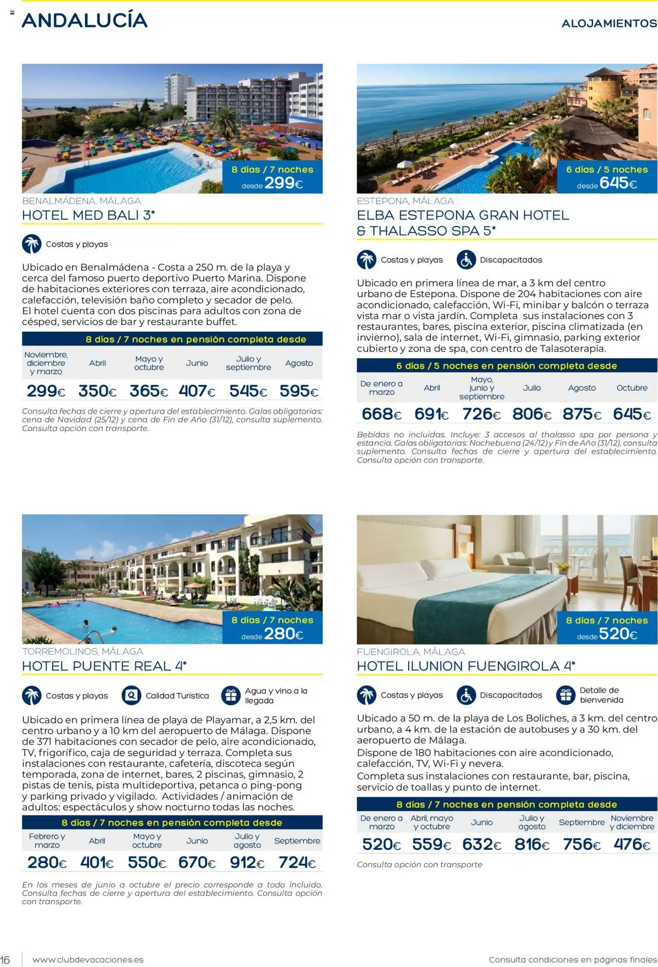 Viajes El Corte Inglés Club de Vacaciones │ válido desde el 01.01.2025 | Página: 16 | Productos: Vino, Televisión, Caja, Baño