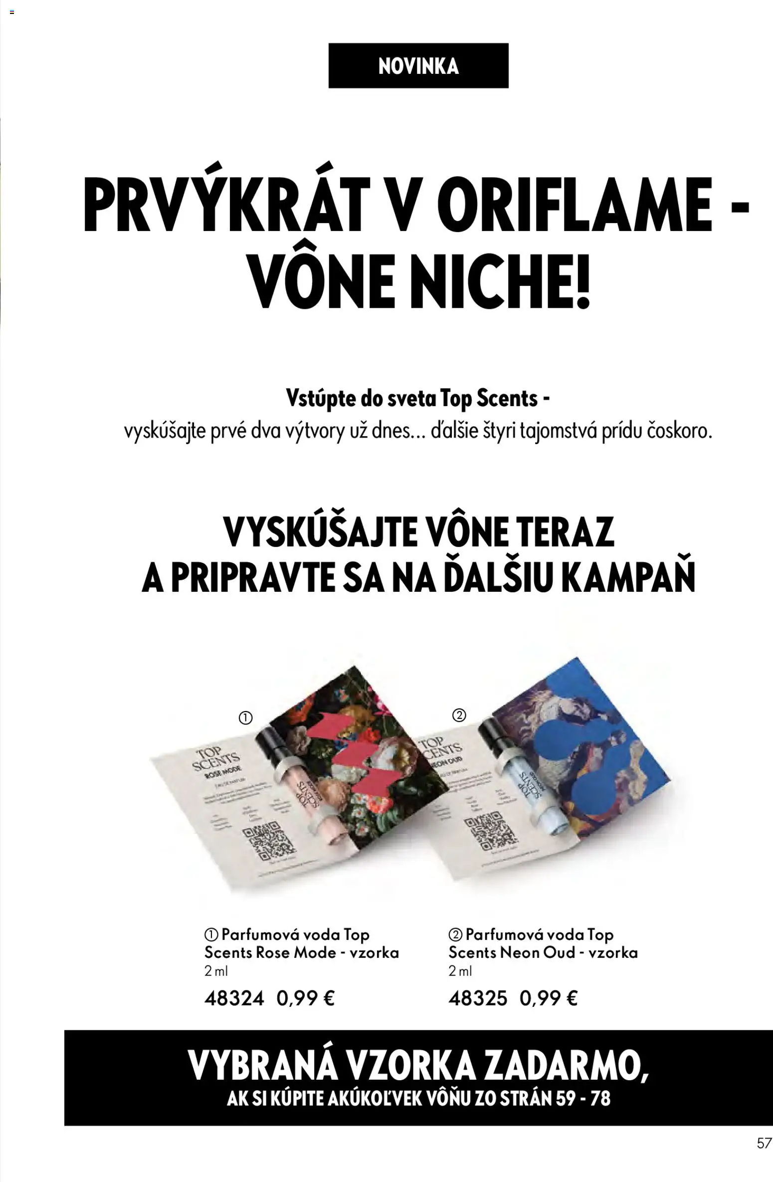 Nové Oriflame akcie – leták je platný od 25.03.2026 | Strana: 57 | Produkty: Voda