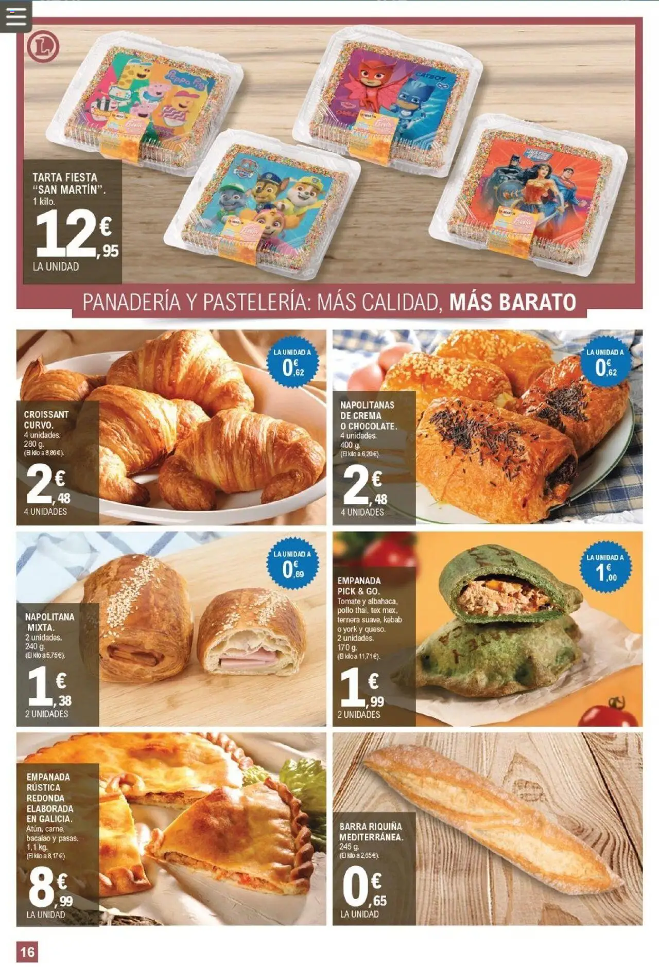 E.Leclerc folleto │ válido desde el 10.09.2025 | Página: 16 | Productos: Croissant, Crema, Panadería