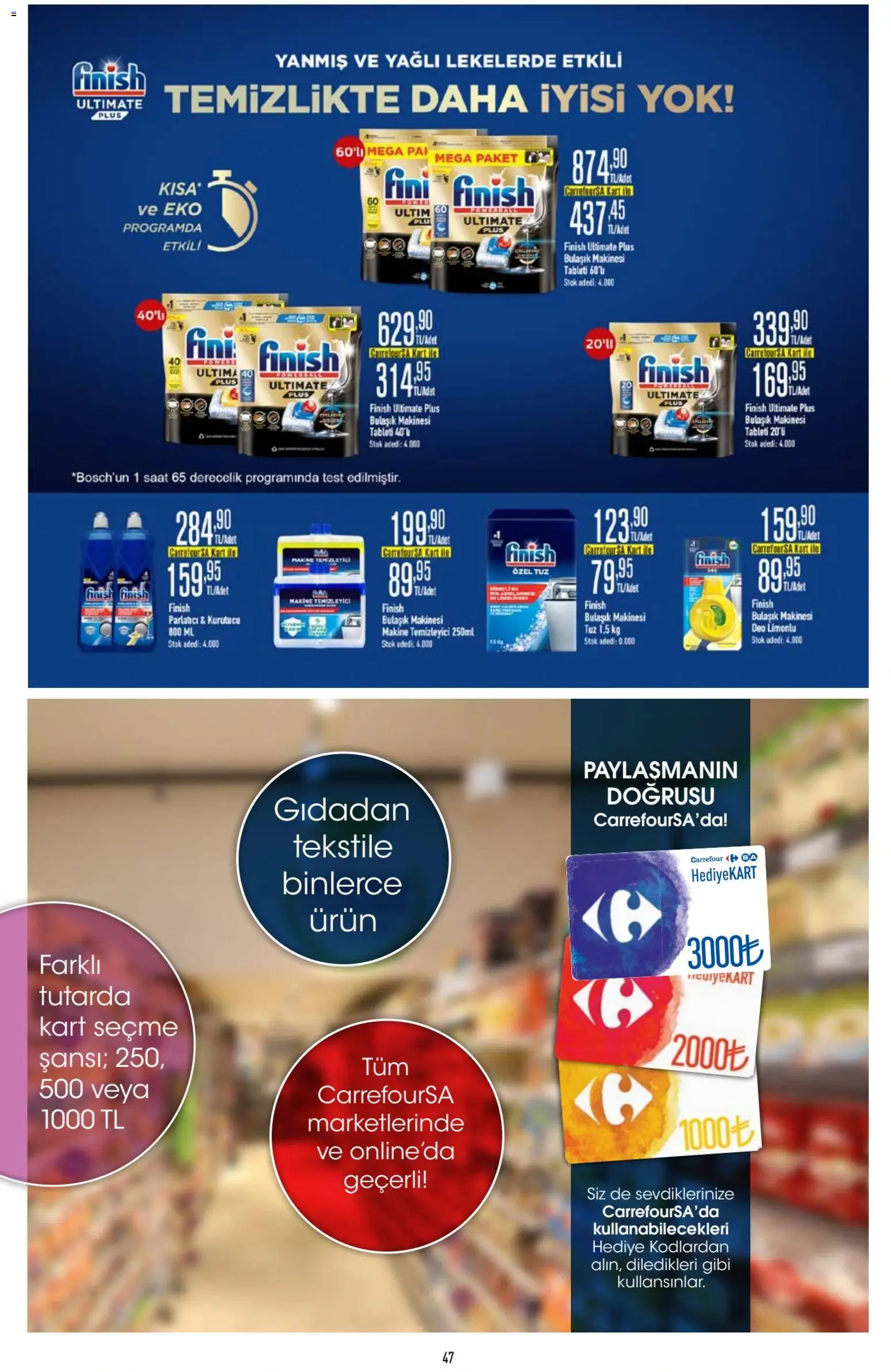 CarrefourSA Katalog - 05.01.2026 tarihinden itibaren geçerlidir | Sayfa: 48 | Ürünler: Parlatıcı, Tuz, Saat, Kurutucu
