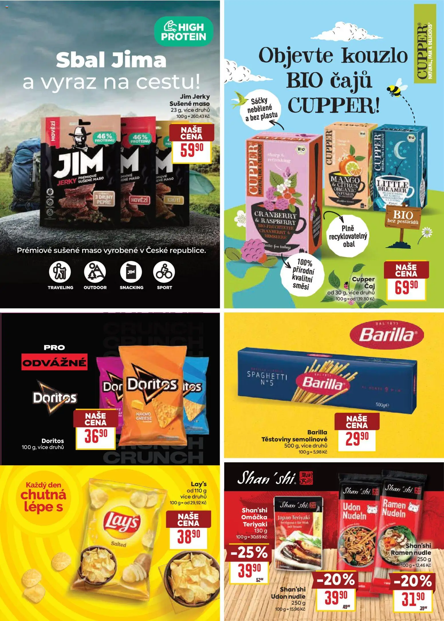 Billa leták - Vaše oblíbené značky od 25.02.2026 | Strana: 13 | Produkty: Hovězí, Sušené maso, Doritos, Lay's