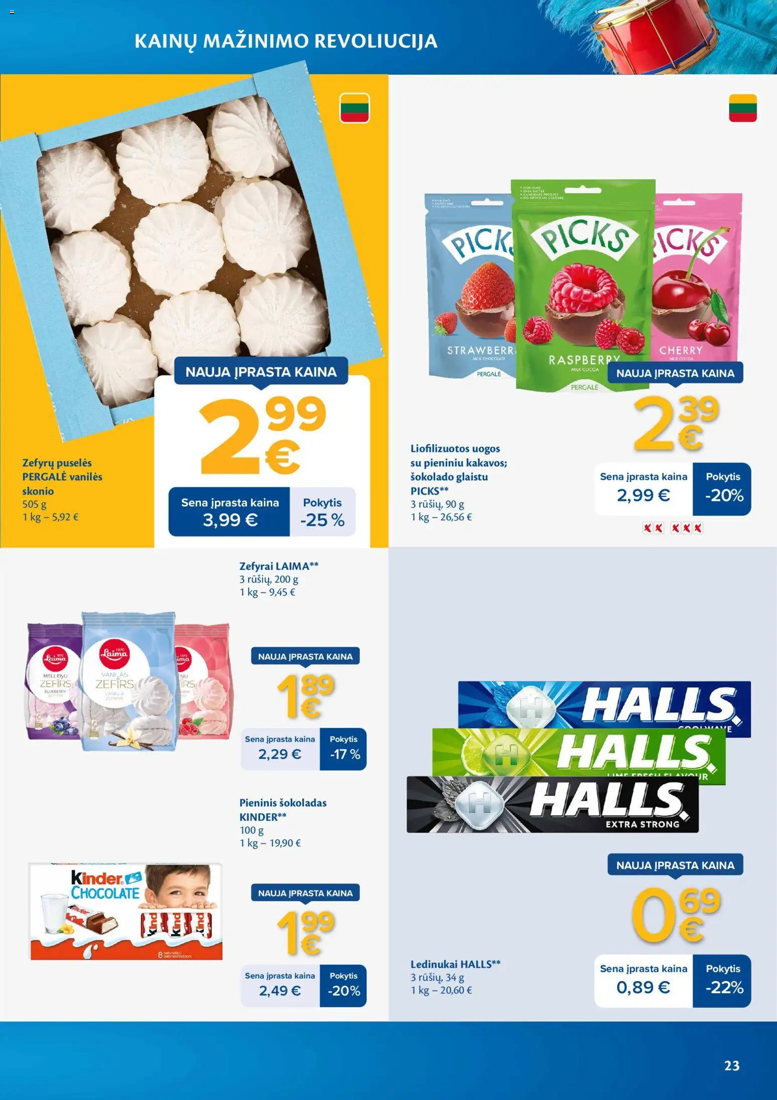 MAXIMA akcijos nuo 07.04.2026 | Puslapis: 23 | Prekių: Ledinukai, Šokoladas