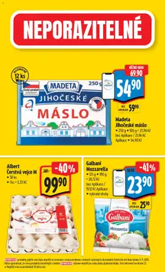 Albert leták - Hypermarket od 10.09.2025 | Strana: 3 | Produkty: Máslo, Vejce, Madeta Jihočeské máslo, Jihočeské máslo