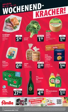 Famila Prospekt 	 ab 30.03.2026 gültig | Seite: 24 | Produkte: Heineken, Salz, Zucker, Pasta