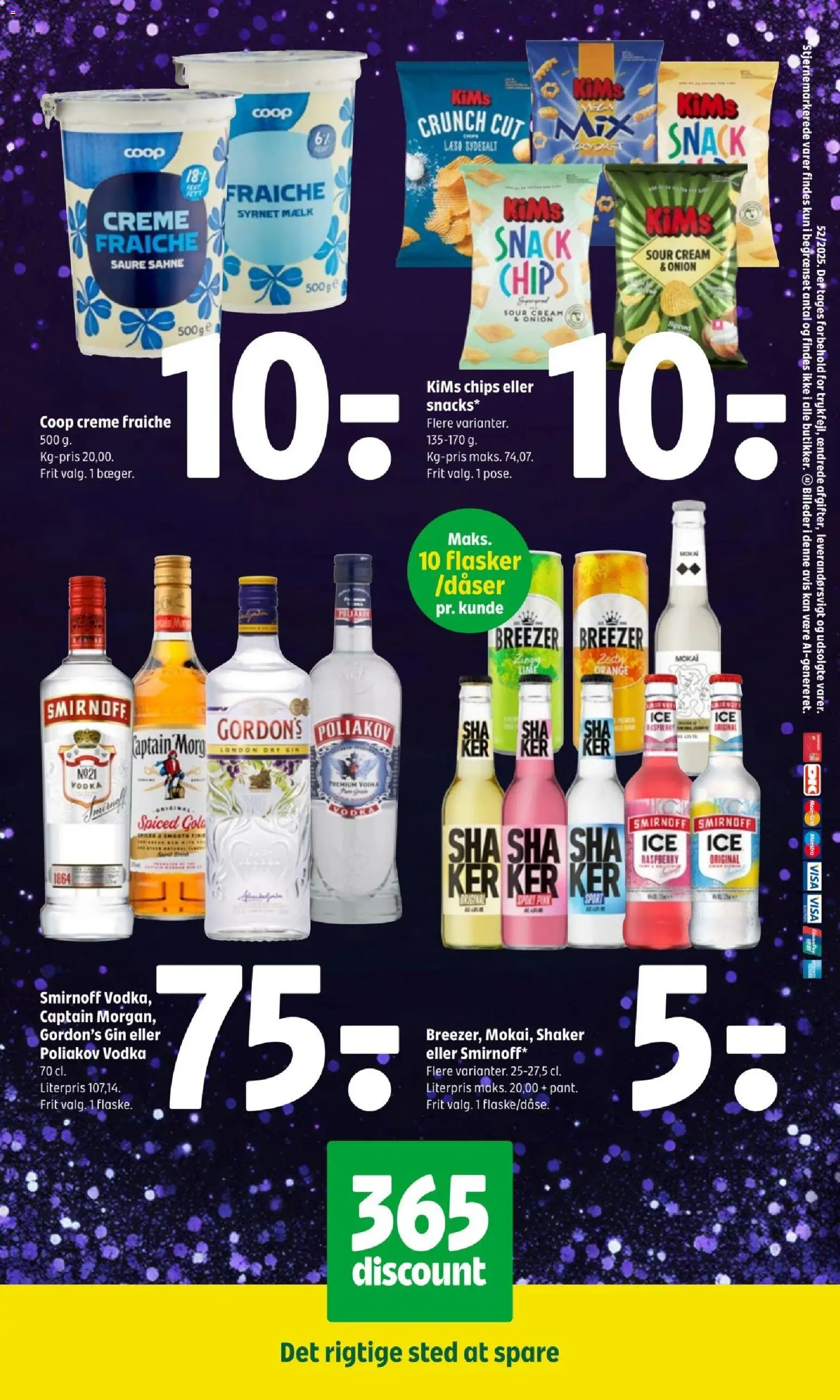 Coop 365 tilbudsavis – gyldig fra 27.12.2025 | Side: 3 | Produkter: Mælk, Nuggets de frango, Creme fraiche, Vodka