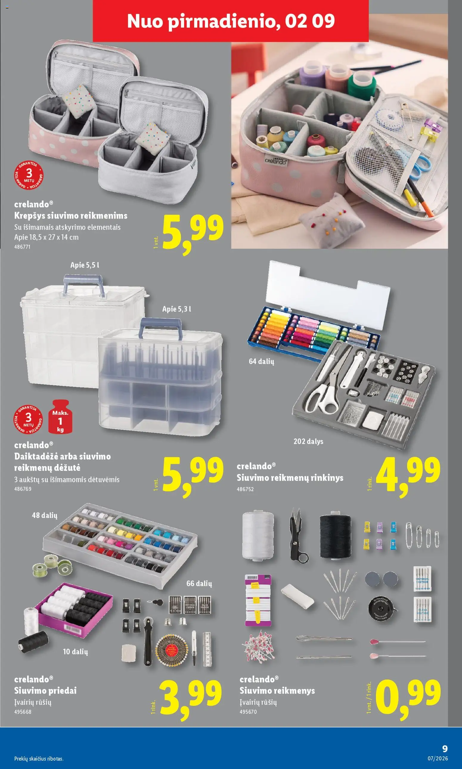 LIDL akcijos nuo 09.02.2026 | Puslapis: 9