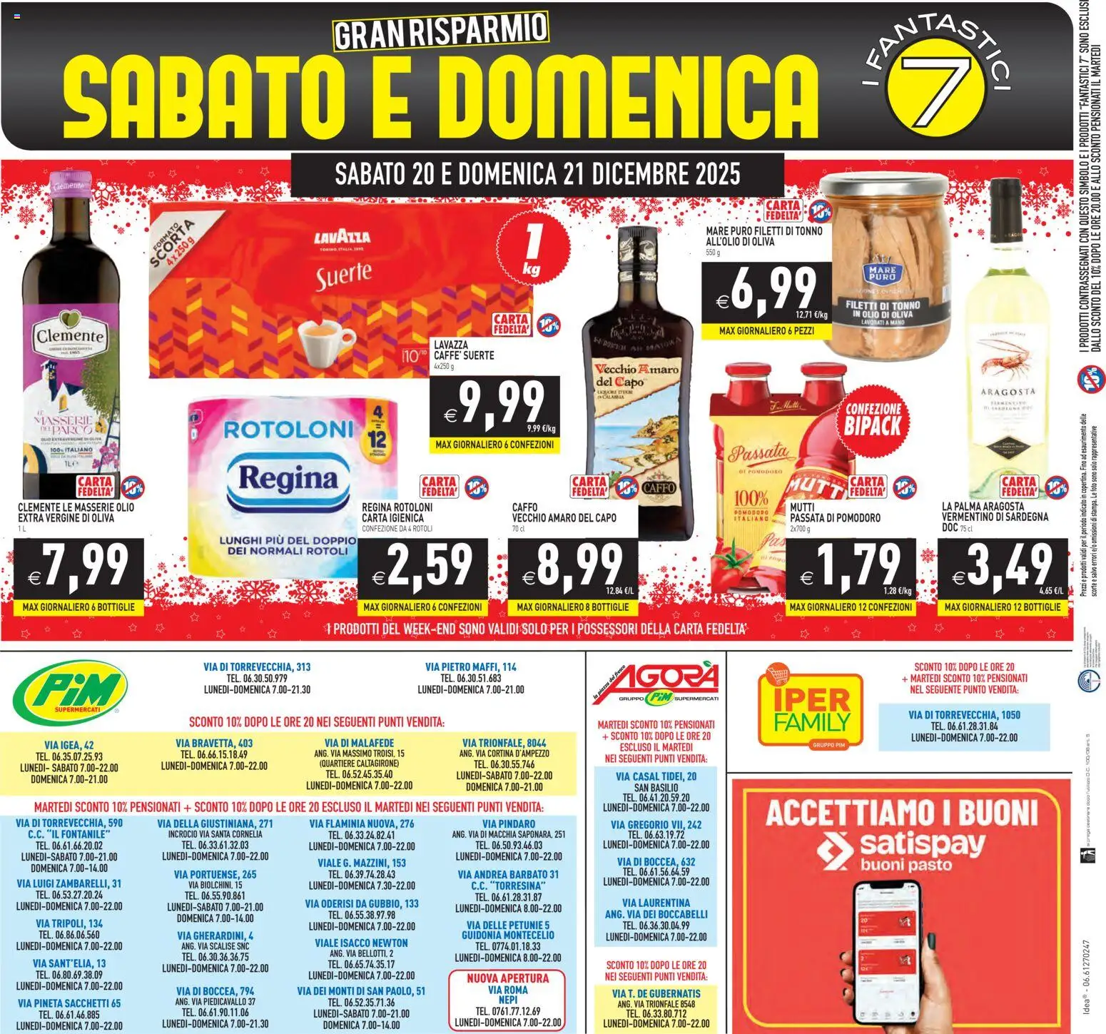 Volantino PIM Supermercati del 16.12.2025 | Pagina: 24 | Prodotti: Passata di pomodoro, Mutti, Amaro, Olio di Oliva