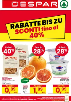 Anteprima del volantino Despar Bolzano catalogo valido a partire dal 22.01.2026