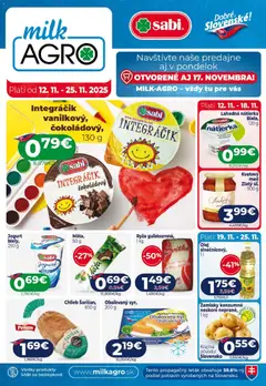 Milk Agro leták platný od 12.11.2025