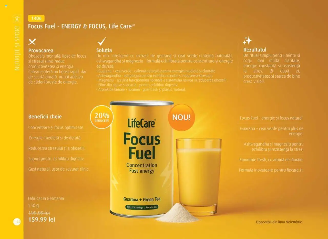 Noul catalog Life Care – valabil de la 01.10.2025 | Pagină: 146 | Produse: Ceai, Smoothie, Lămâie