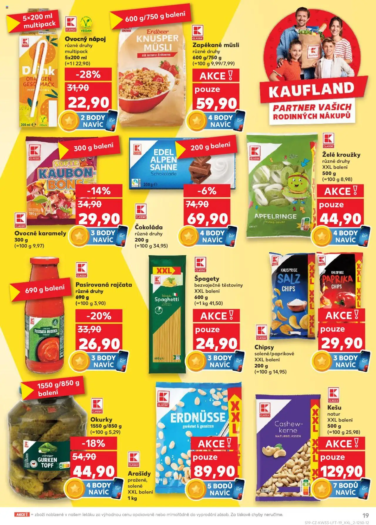 Kaufland leták - Brno od 13.08.2025 | Strana: 19 | Produkty: Vegan, Kešu, Okurky, Arašídy