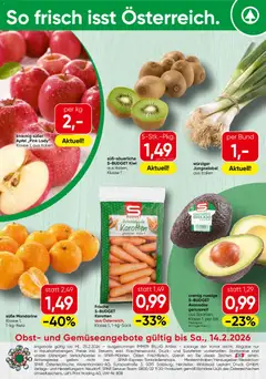 Spar Obst & Gemüse - Niederösterreich ab 09.02.2026 gültig