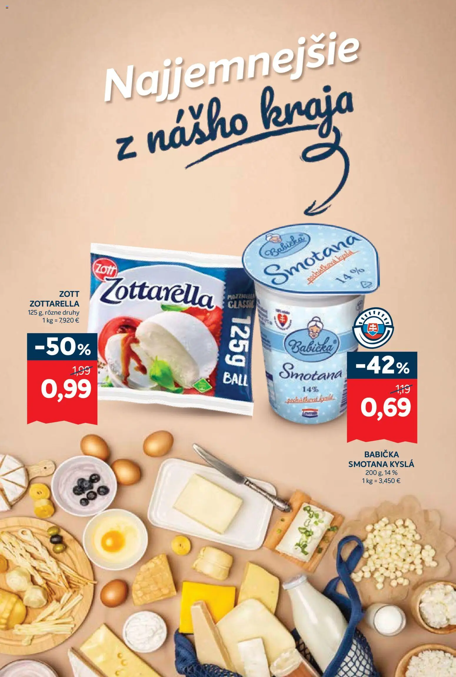 Nové Kraj akcie – leták je platný od 23.10.2025 | Strana: 5 | Produkty: Smotana