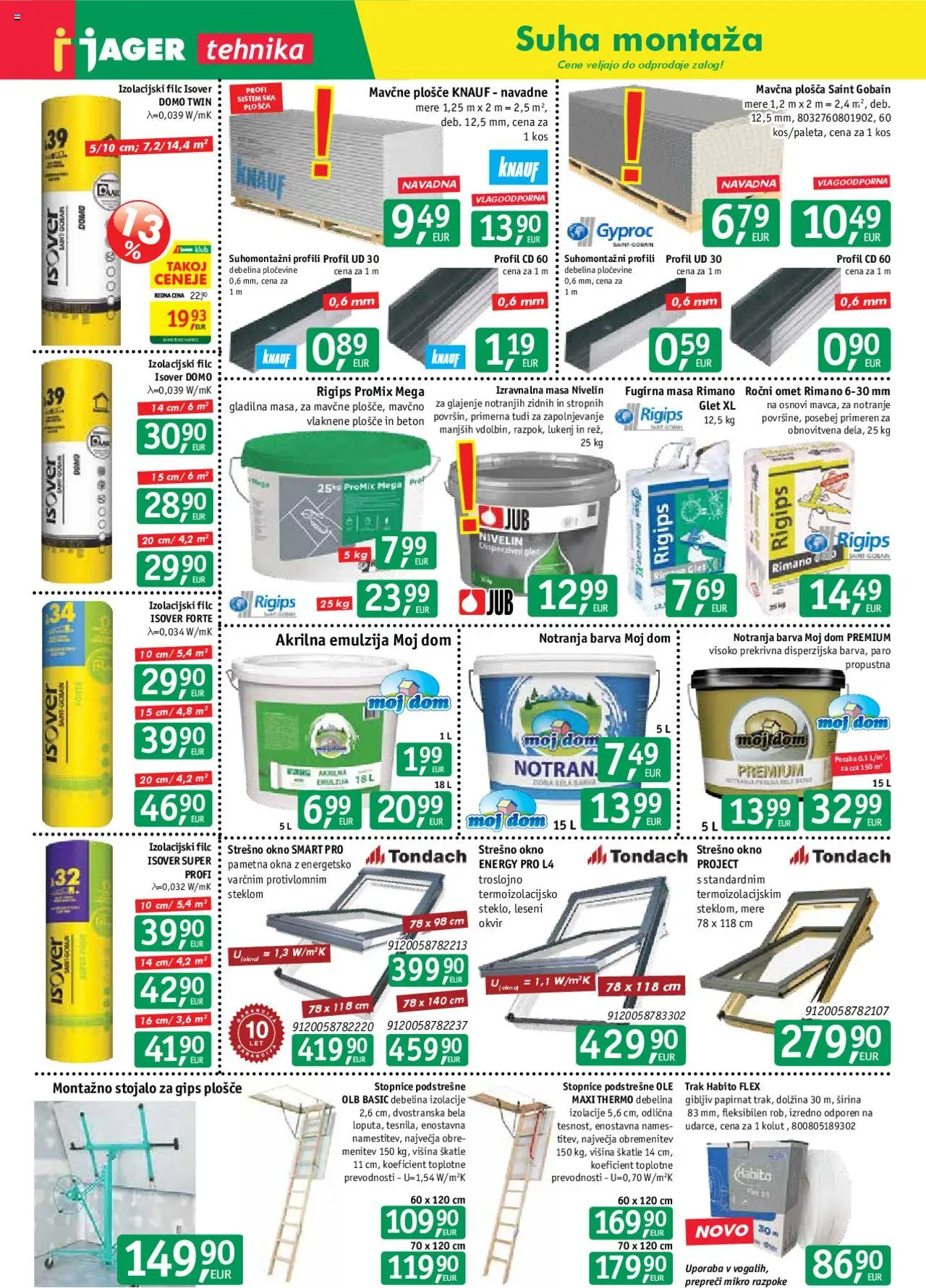 Jager katalog tehnika │ velja od 13.08.2025 | Stran: 5 | Izdelki: Kos, Stopnice, Barva, Beton