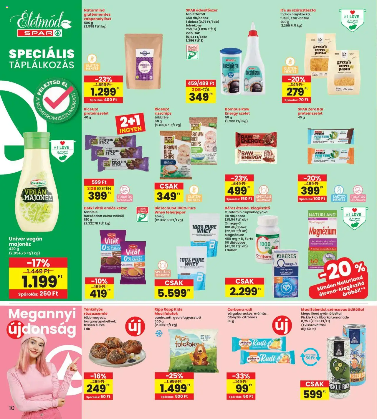 Interspar akciós ujság - amely érvényes a következő dátumtól: 29.05.2025 | Oldal: 10 | Termékek: Zabpehely, Protein bar, Proteinszelet, Uborka