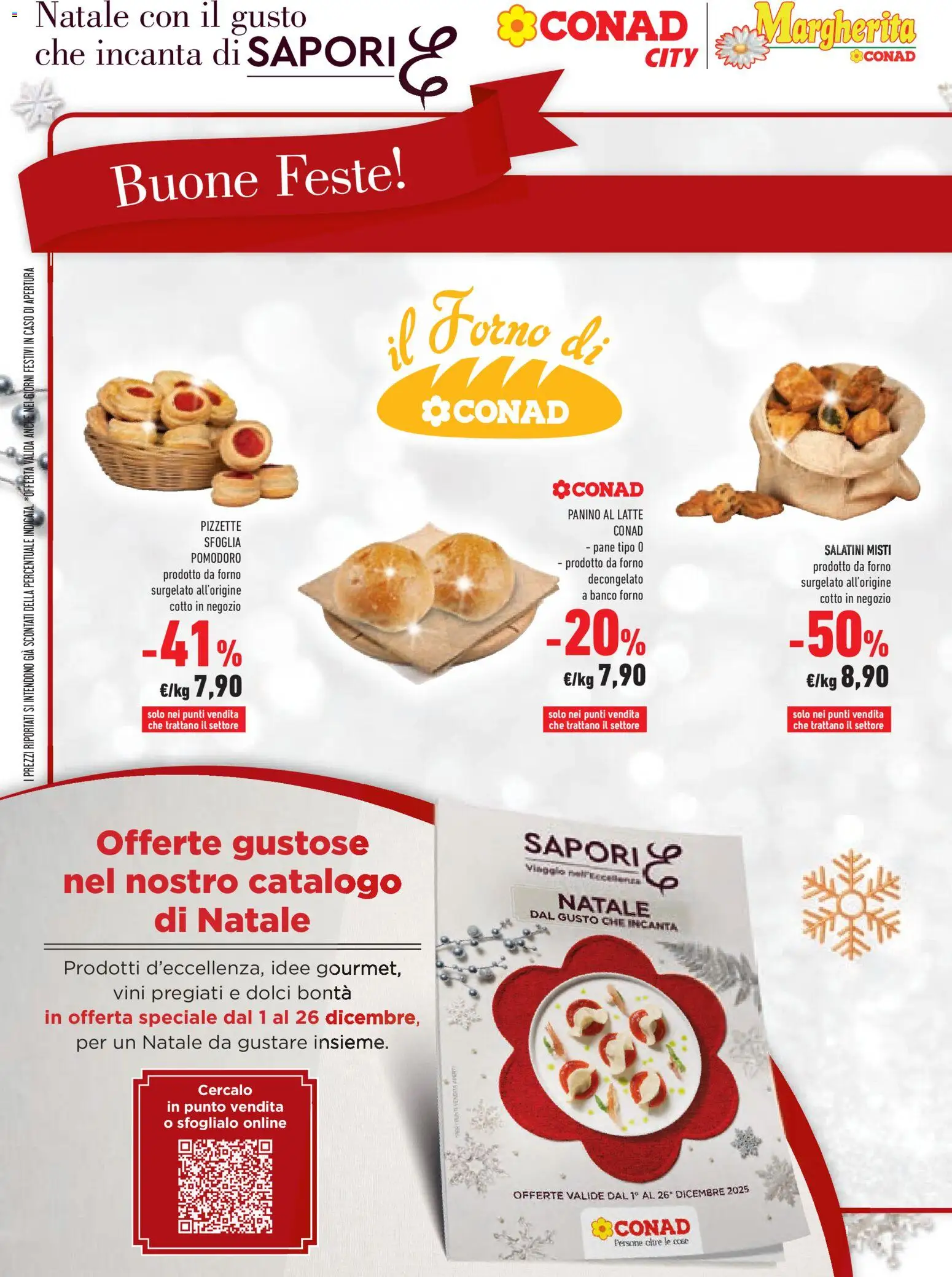 Volantino Conad del 15.12.2025 | Pagina: 12 | Prodotti: Salatini, Pane, Latte, Forno