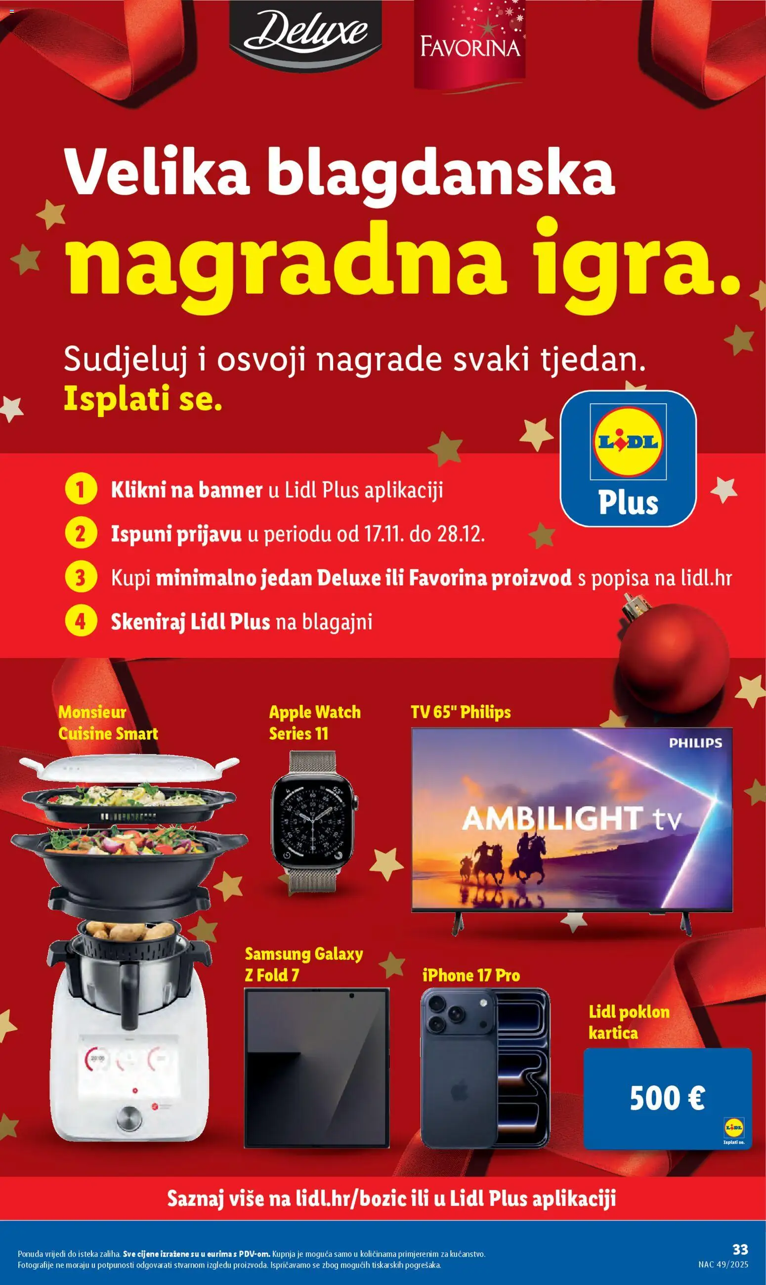 Lidl katalog | vrijedi od 01.12.2025 | Stranica: 33 | Proizvodi: Smartphone, Tv