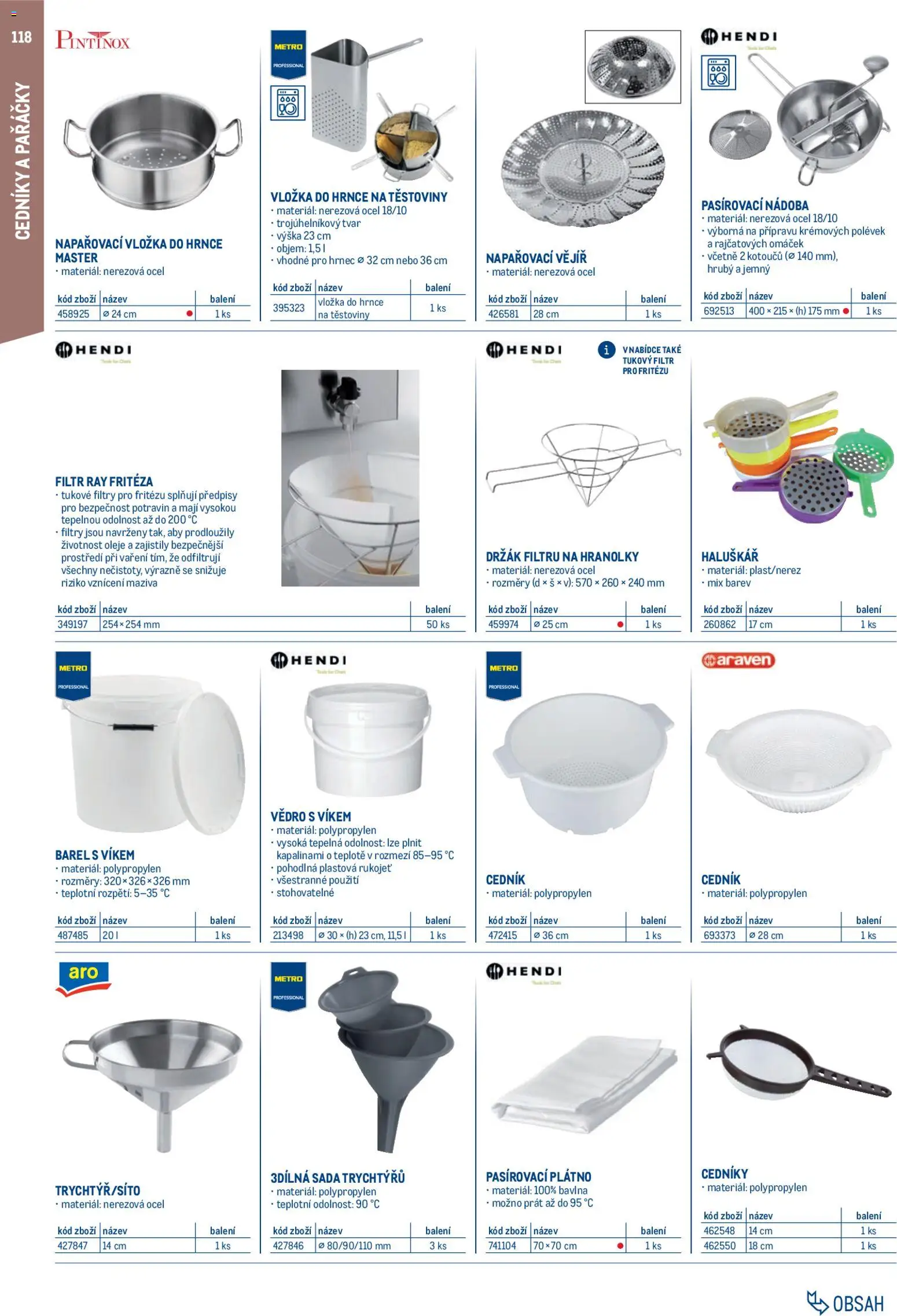 Makro leták - Gastro vybavení a zařízení od 01.02.2026 | Strana: 118 | Produkty: Oleje, Hrnce, Hranolky, Hrnec
