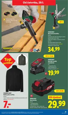 ESMARA MEN® Muška jakna od flisa, Komad. Topla i mekana zahvaljujući pahuljastoj unutarnjoj strani. Veličine: 48-62 (M-XXL)* - Pregled kataloga iz trgovine Lidl, vrijedi od 26.01.2026 | Stranica: 29