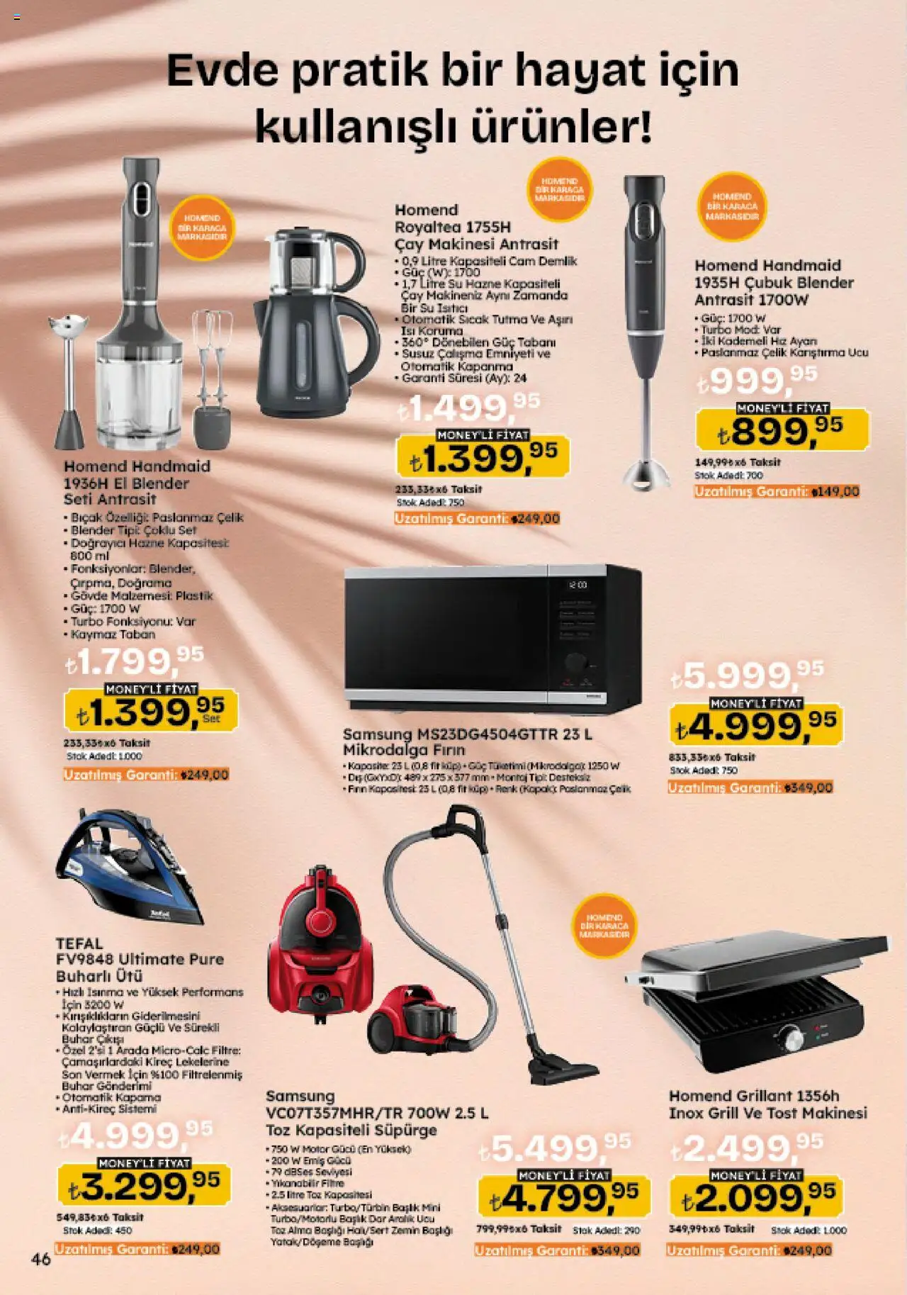 Migros Katalog - 5M Migroskop Dijital - 21.08.2025 tarihinden itibaren geçerlidir | Sayfa: 46 | Ürünler: Su ısıtıcı, Çay, Su, Demlik