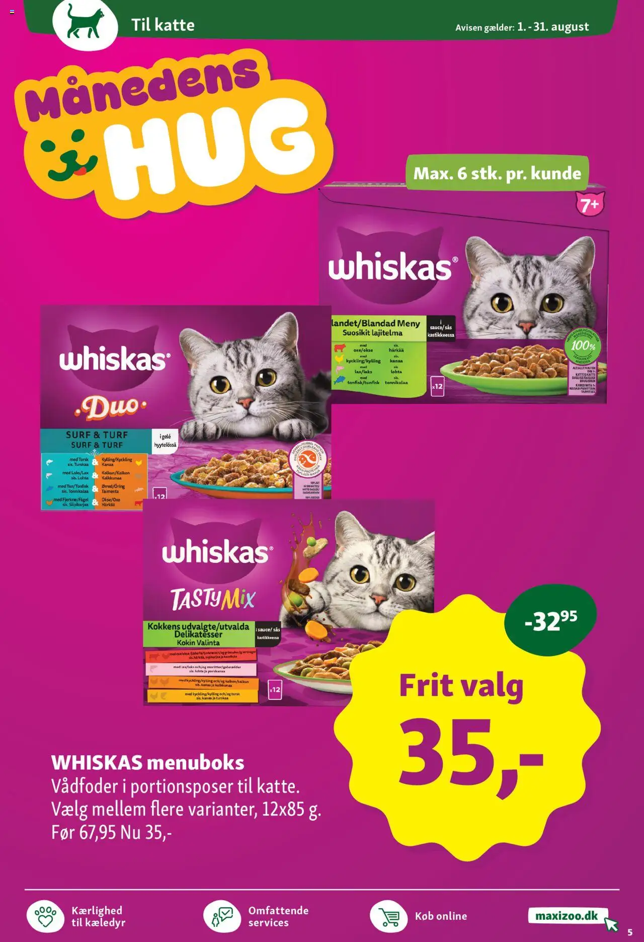 Maxi Zoo Tilbudsavis gyldig fra 01.08.2025 | Side: 5 | Produkter: Torsk