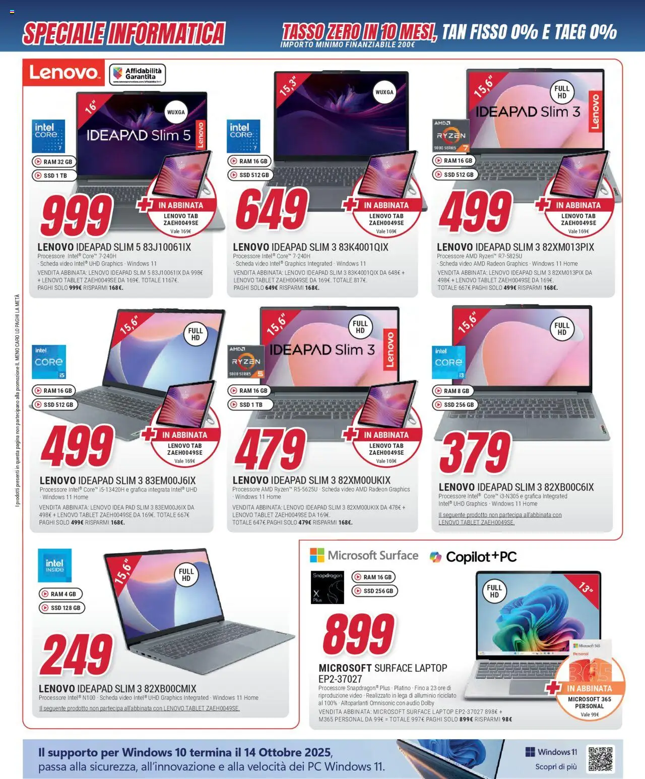 Volantino Trony del 21.08.2025 | Pagina: 30 | Prodotti: Laptop, Tablet, PC, Video