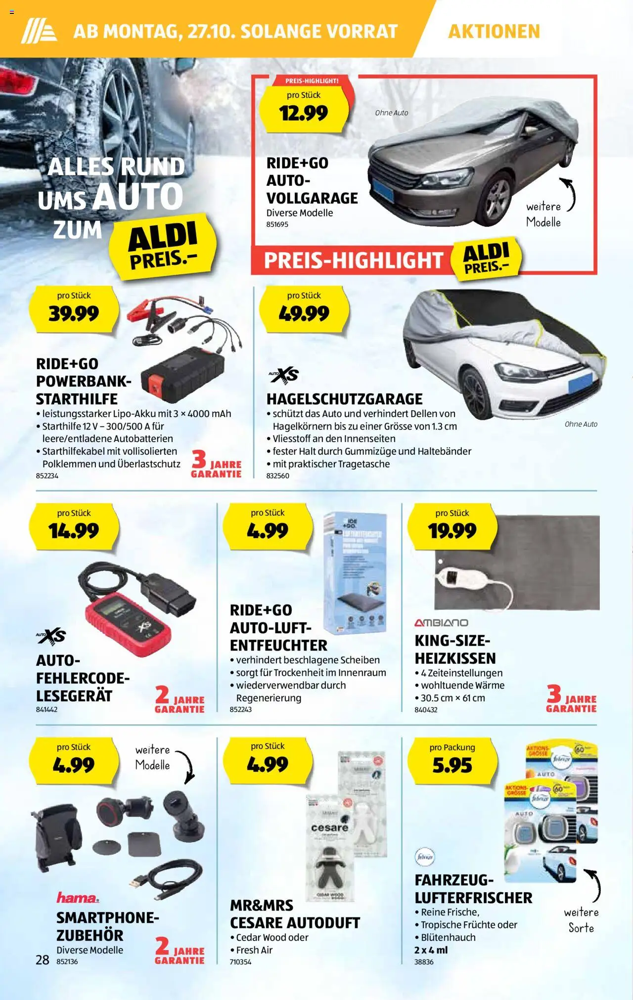 Aldi Aktionen – gültig ab 23.10.2025 | Seite: 29 | Produkte: Früchte, Smartphone, Powerbank