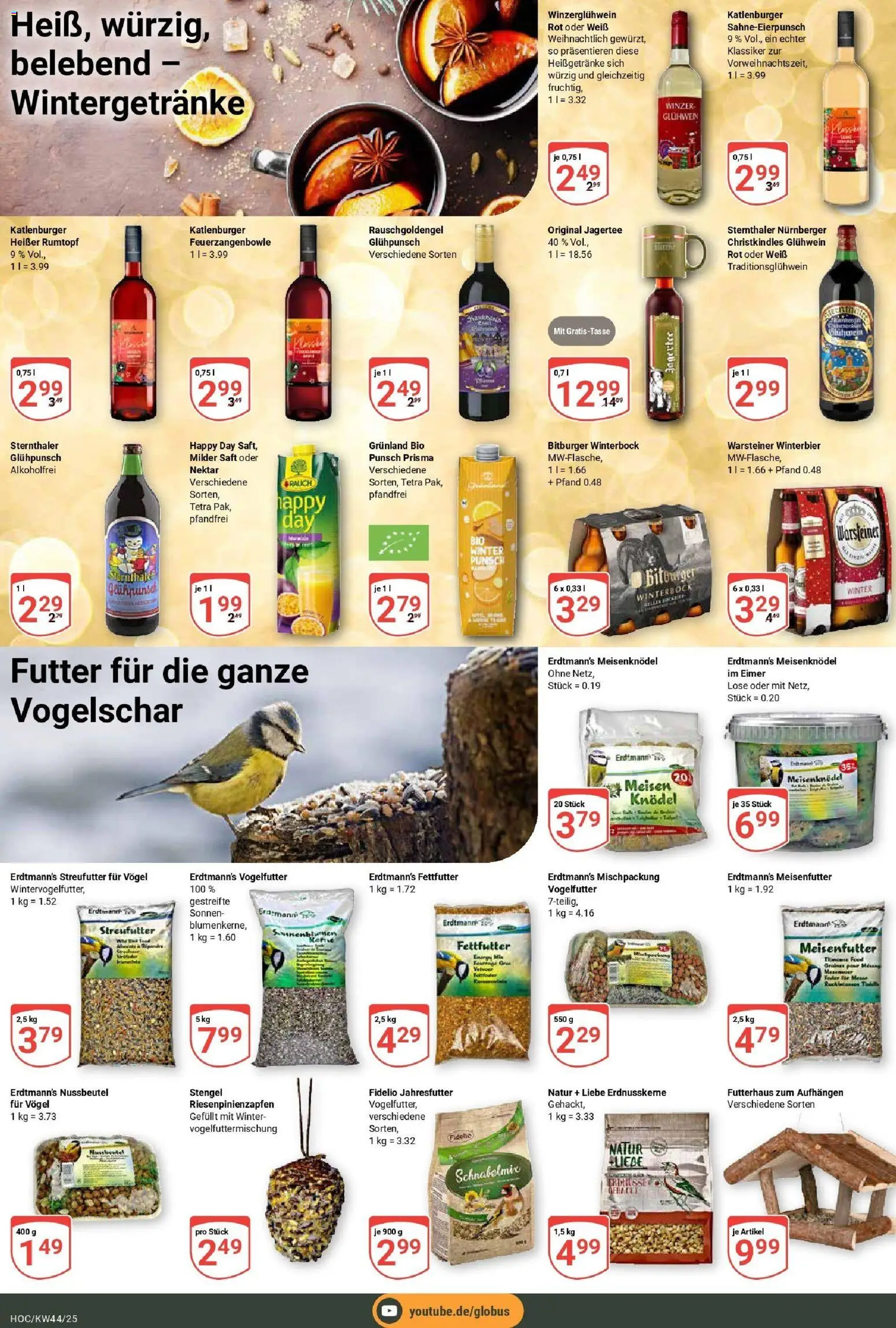 Globus prospekt Hockenheim	 – gültig ab 26.10.2025 | Seite: 19 | Produkte: Bitburger, Energy, Warsteiner, Saft