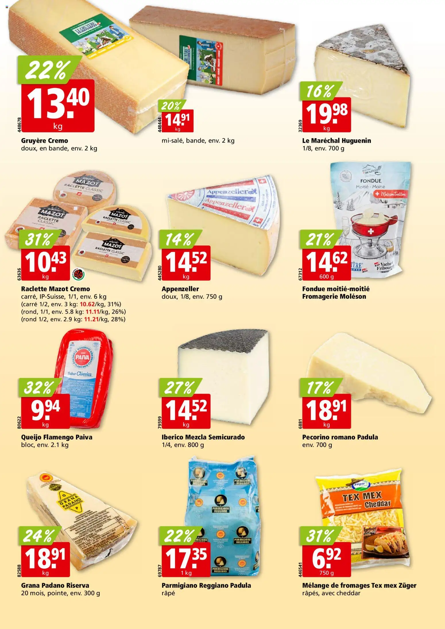 Aligro aktionen Chavannes, Matran, Genève, Sion – gültig ab 04.05.2026 | Seite: 16 | Produkte: Raclette, Fondue