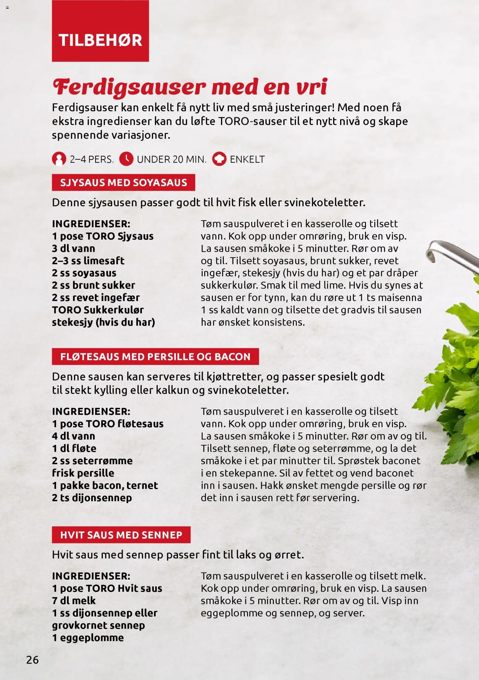 {H1} | Side: 26 | Produkter: Visp, Melk, Fisk, Olivolja