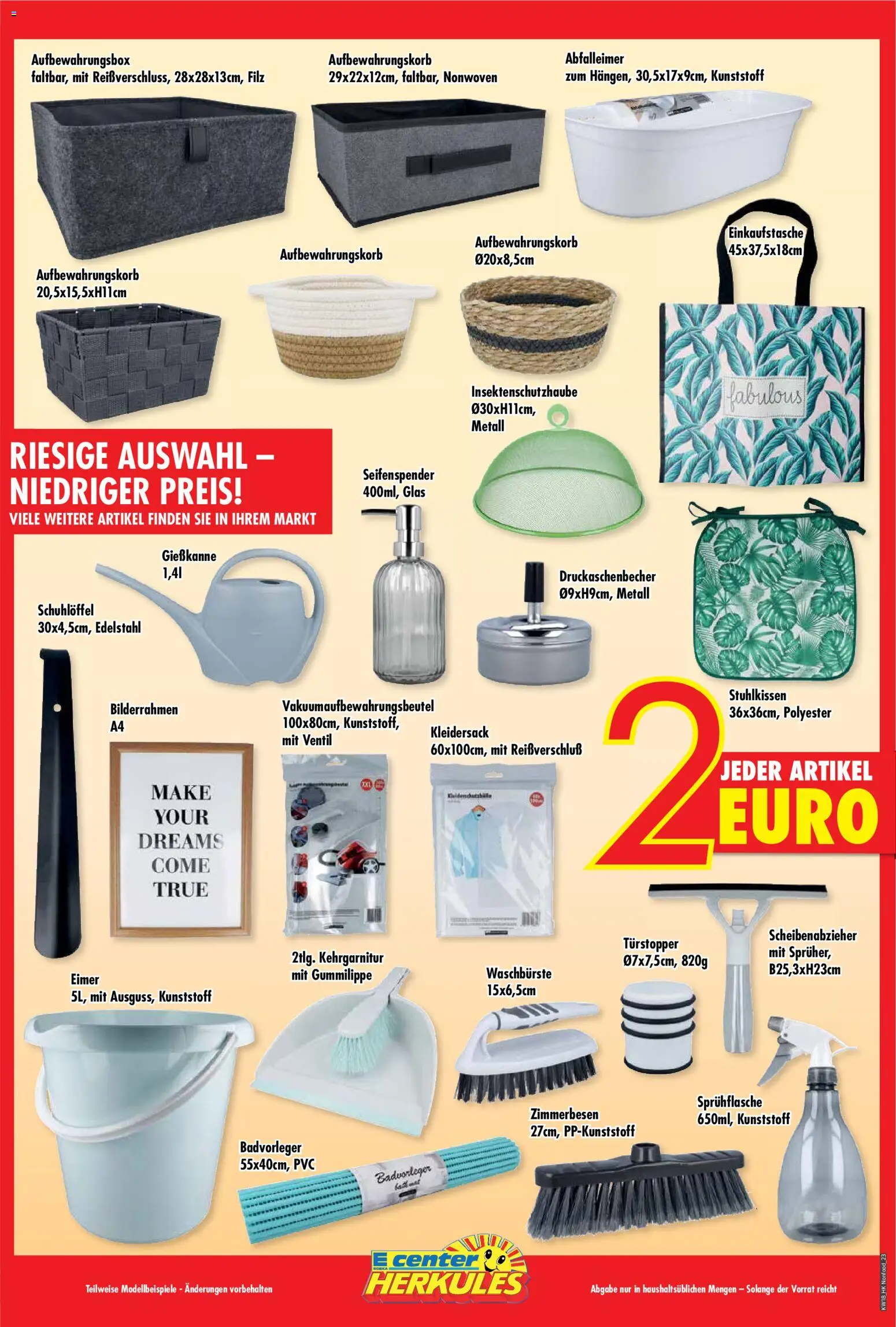 HERKULES Prospekt 	 – gültig ab 27.04.2026 | Seite: 23 | Produkte: Seifenspender, Abfalleimer, Bilderrahmen