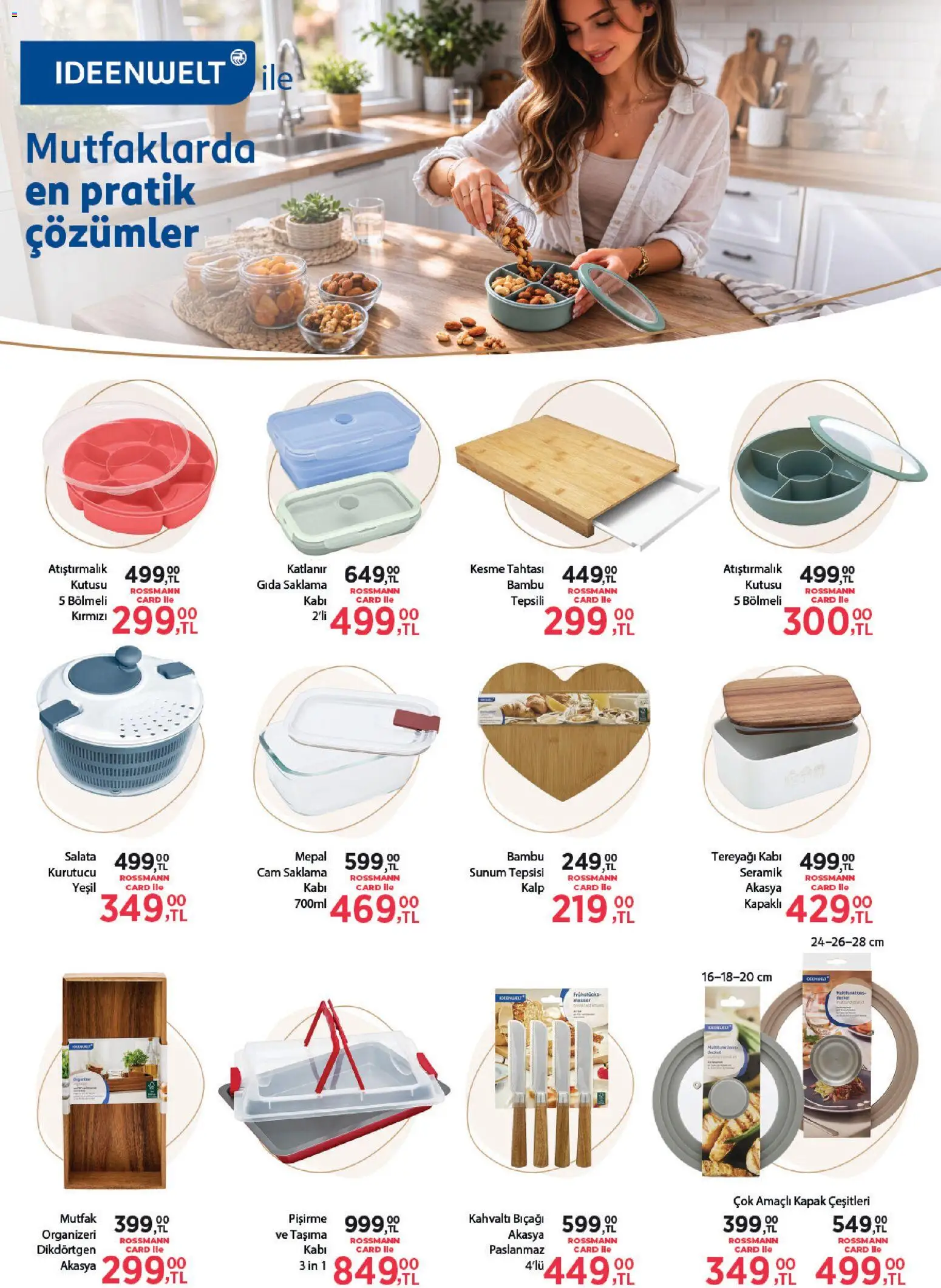 Rossmann - Nisan Ev & Yaşam Kataloğu - 01.04.2026 tarihinden itibaren geçerlidir | Sayfa: 12 | Ürünler: Atıştırmalık, Tereyağı, Tepsi, Kurutucu