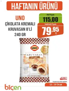 13.01.2026 tarihinden itibaren geçerli olan Biçen Market kataloğu önizlemesi