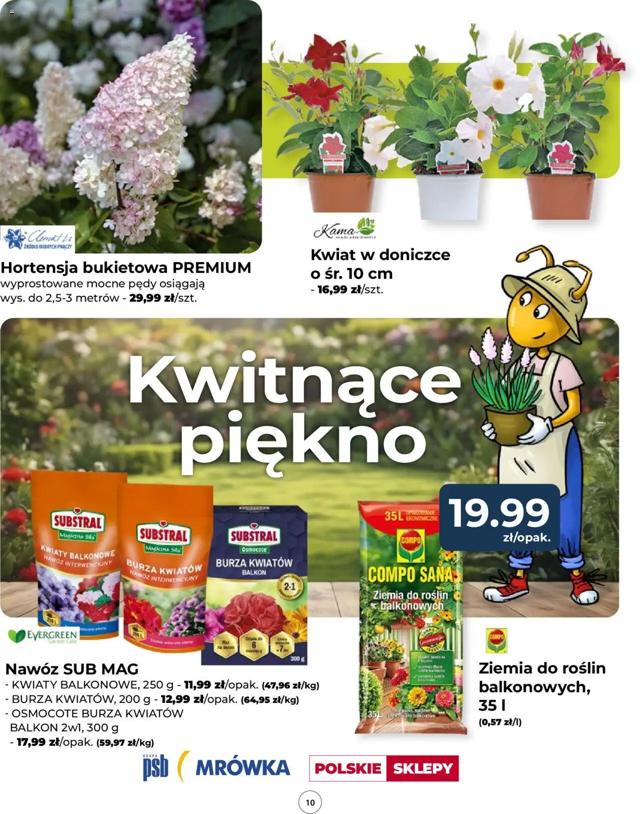 Mrówka Gazetka - Warszawa od 24.04.2025 | Strona: 10 | Produkty: Ziemia, Kwiaty