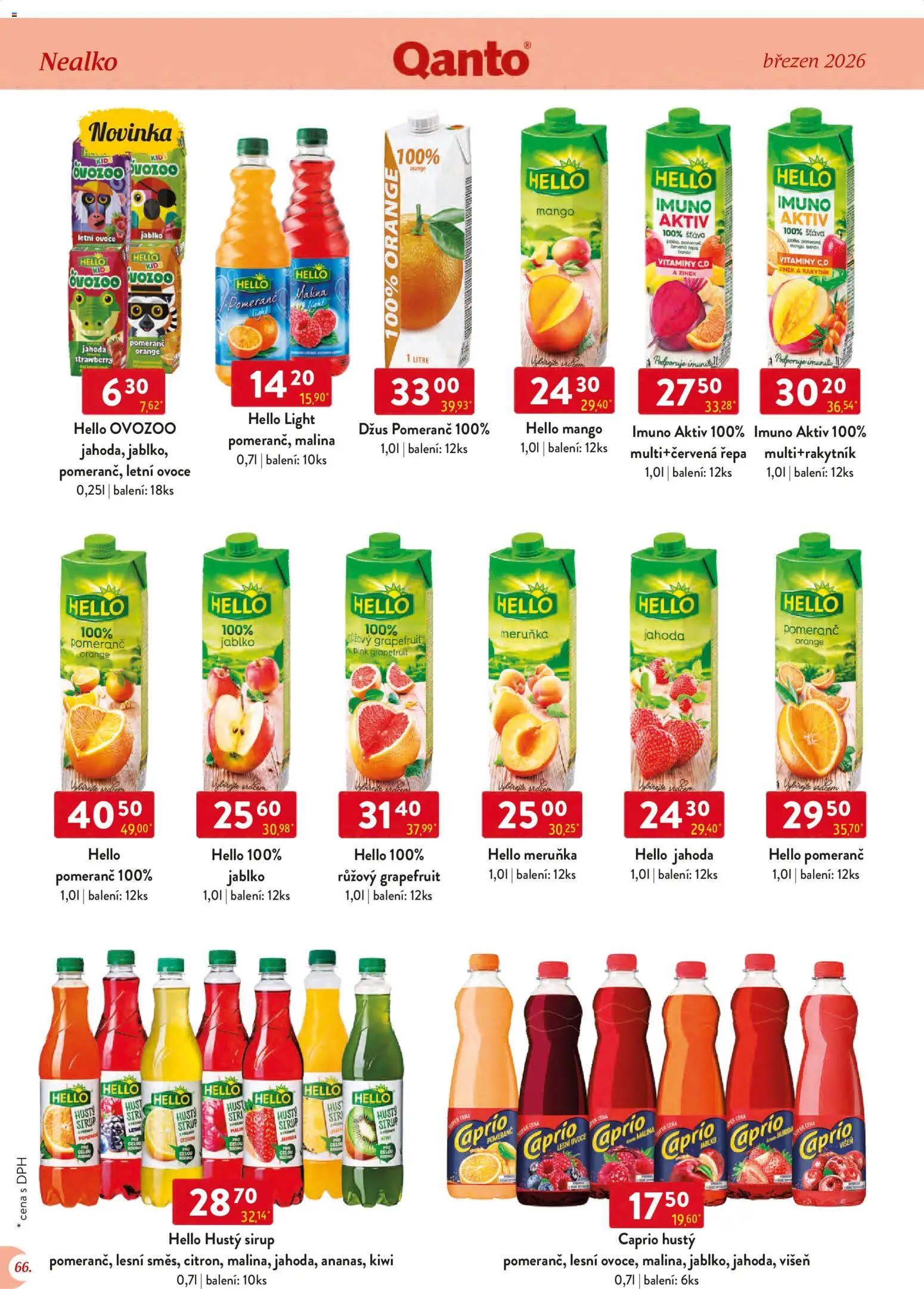 Astur & Qanto leták - Velkoobchod 03/2026 od 01.03.2026 | Strana: 66 | Produkty: Ovoce, Mango, Kiwi, Vitamíny