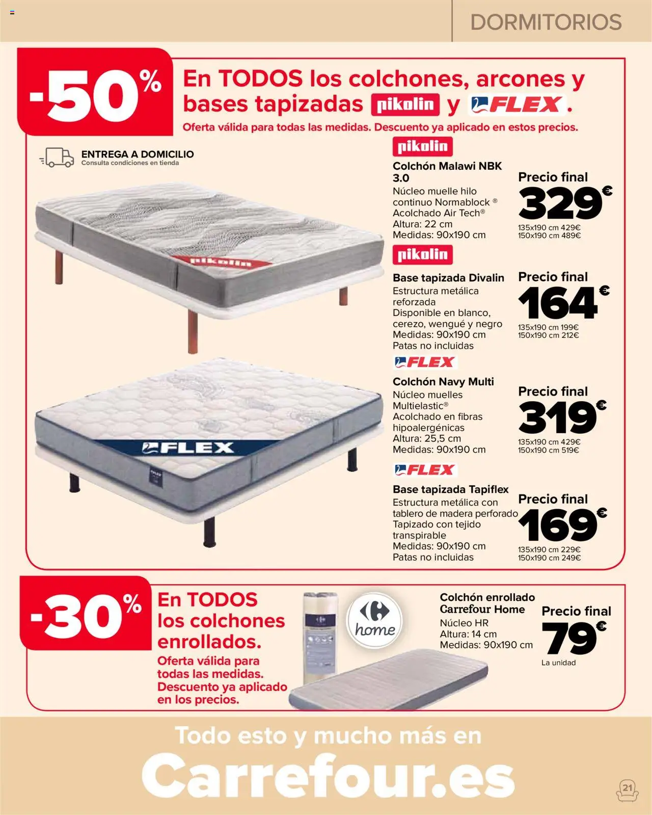 Carrefour folleto │ válido desde el 23.09.2025 | Página: 21 | Productos: Colchon