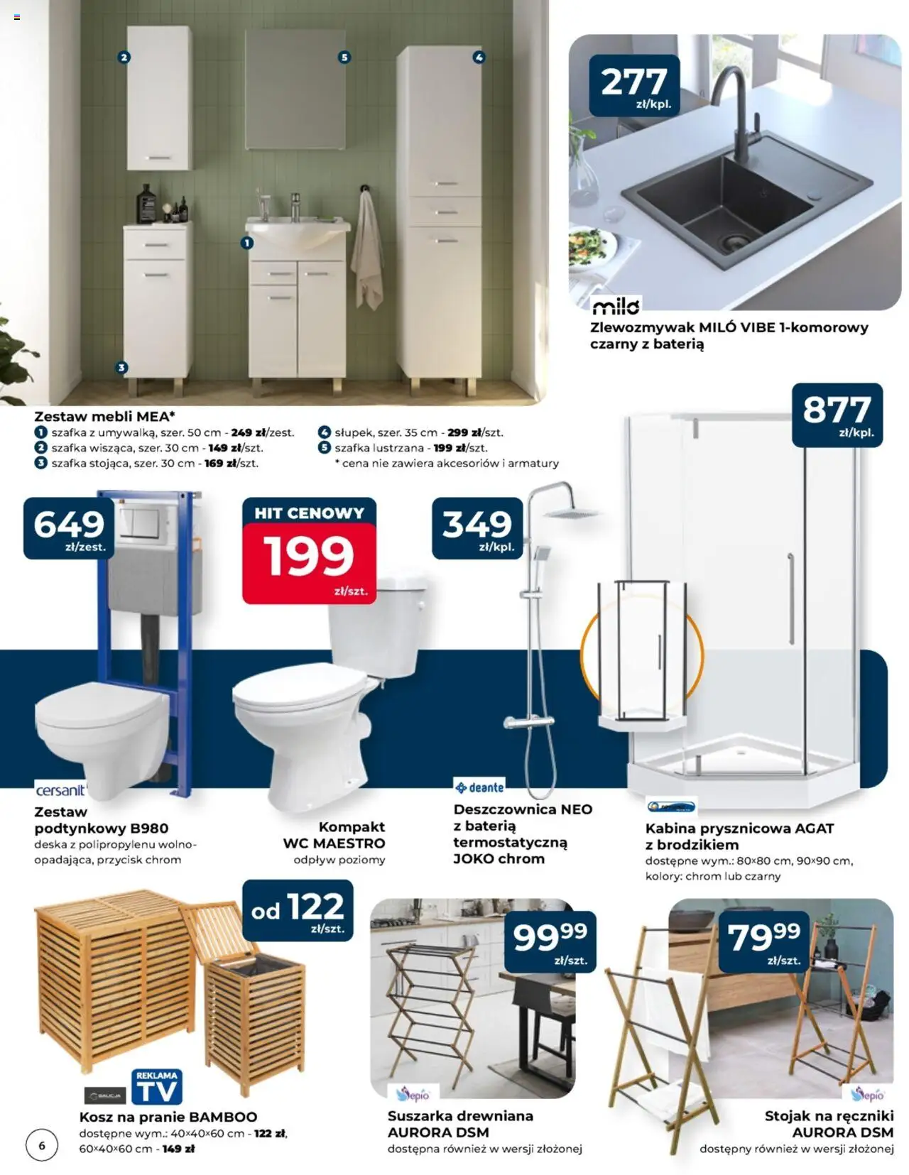 Mrówka Gazetka - Radomsko od 07.08.2025 | Strona: 6 | Produkty: Suszarka, Bateria, Kosz, Kosz na pranie