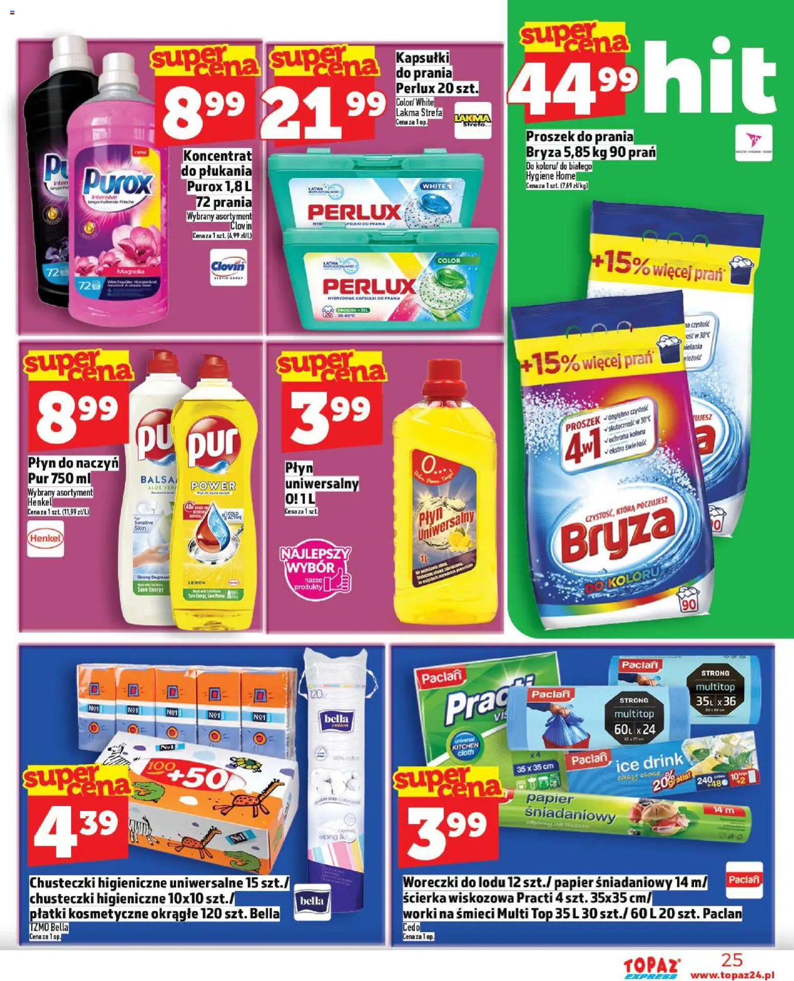 Topaz Gazetka - Express od 13.11.2025 | Strona: 25 | Produkty: Top, Woreczki do lodu, Płatki kosmetyczne, Płatki