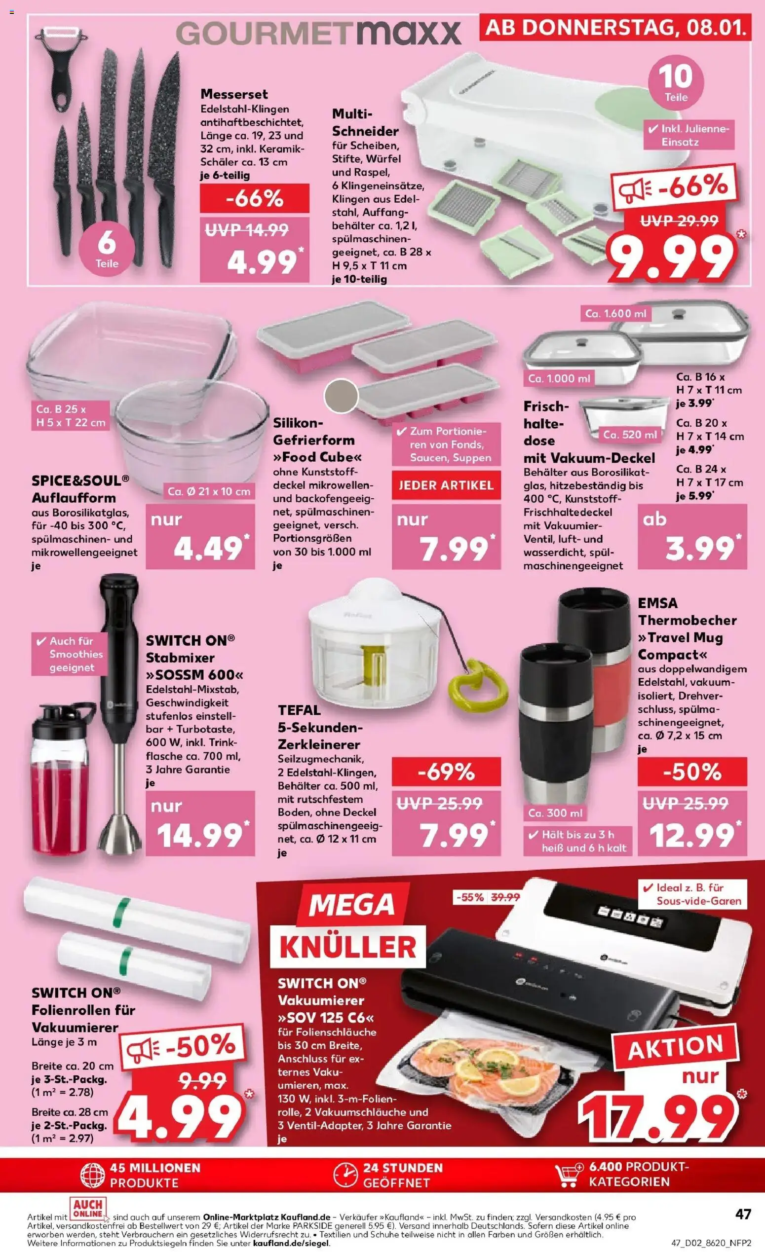 Kaufland prospekt Hamm	 – gültig ab 11.01.2026 | Seite: 47 | Produkte: Vakuumierer, Stabmixer