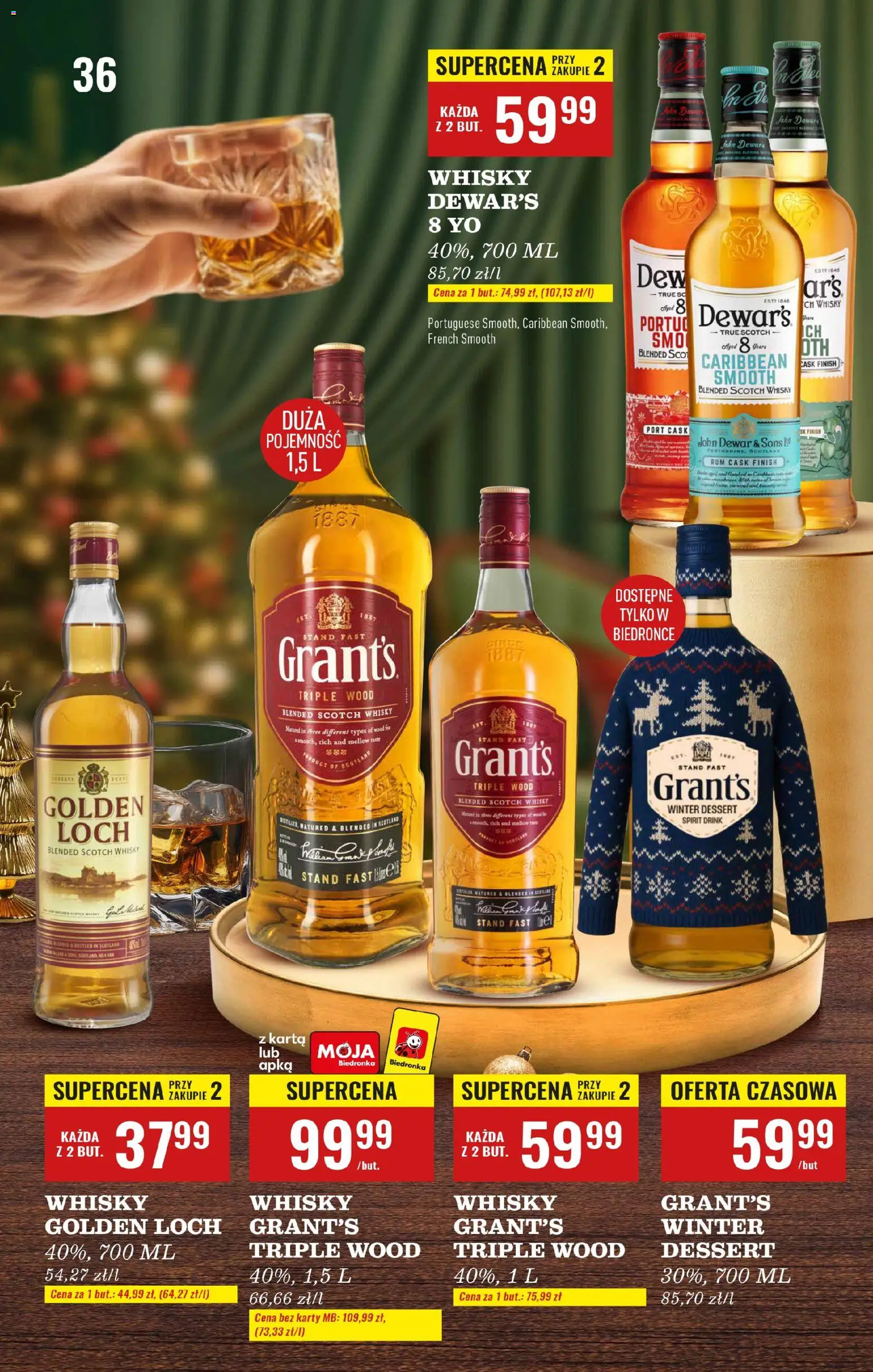 Biedronka gazetka - Czas na toast od 01.12.2025 | Strona: 41 | Produkty: Karta, Blender, Rum, Whisky