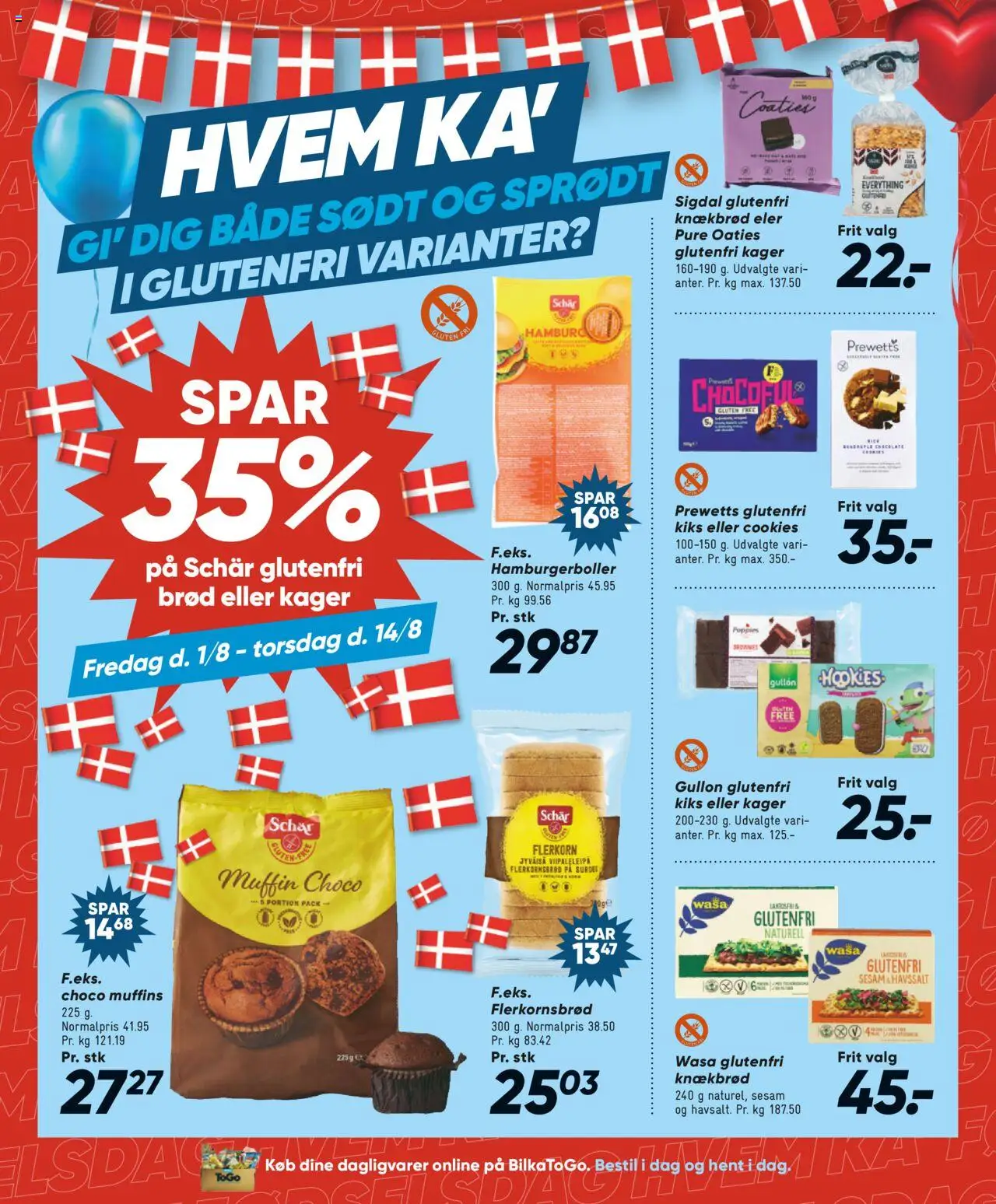 Bilka Tilbudsavis gyldig fra 01.08.2025 | Side: 46 | Produkter: Brownies, Brød, Cookies, Kager