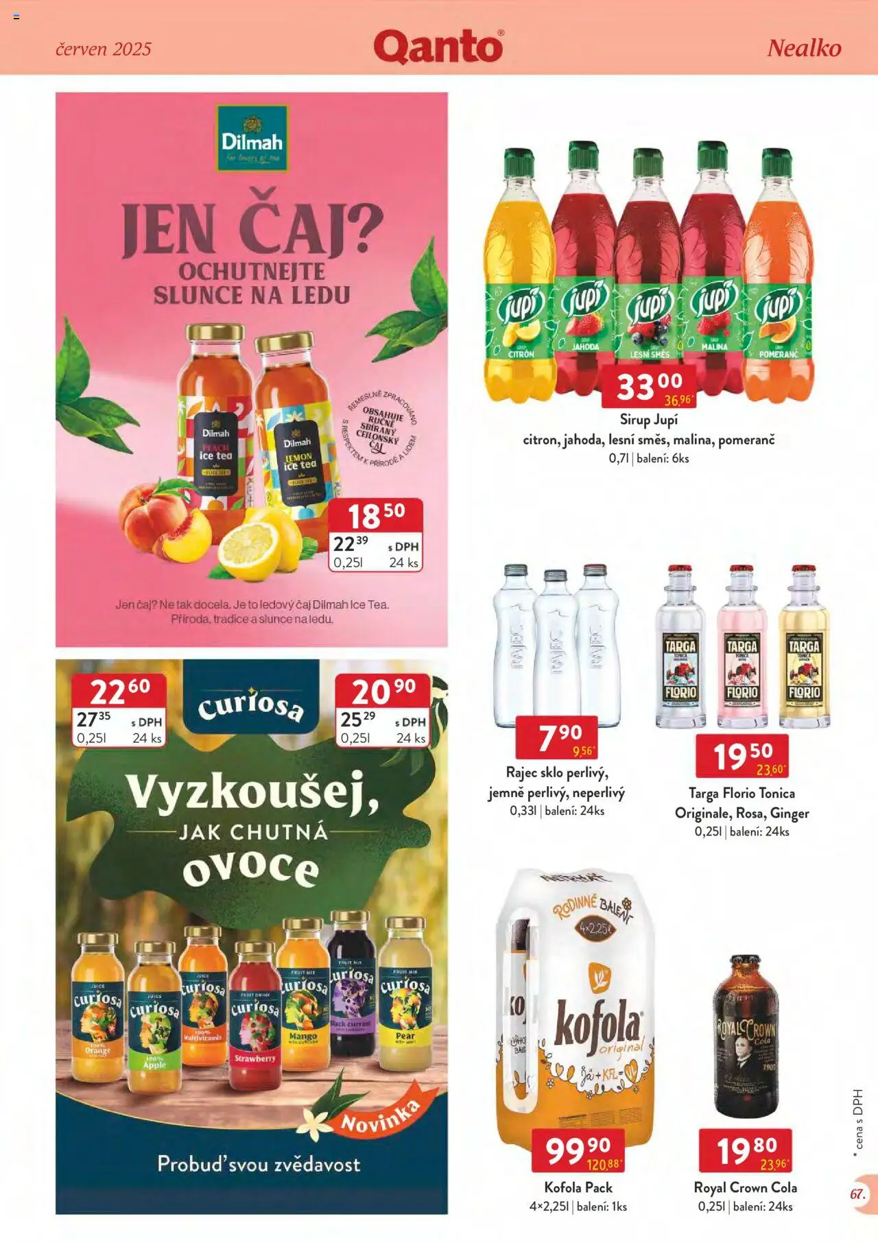 Astur & Qanto leták - Velkoobchod 06/2025 od 01.06.2025 | Strana: 67 | Produkty: Ovoce, Royal Crown Cola, Kofola, Citron