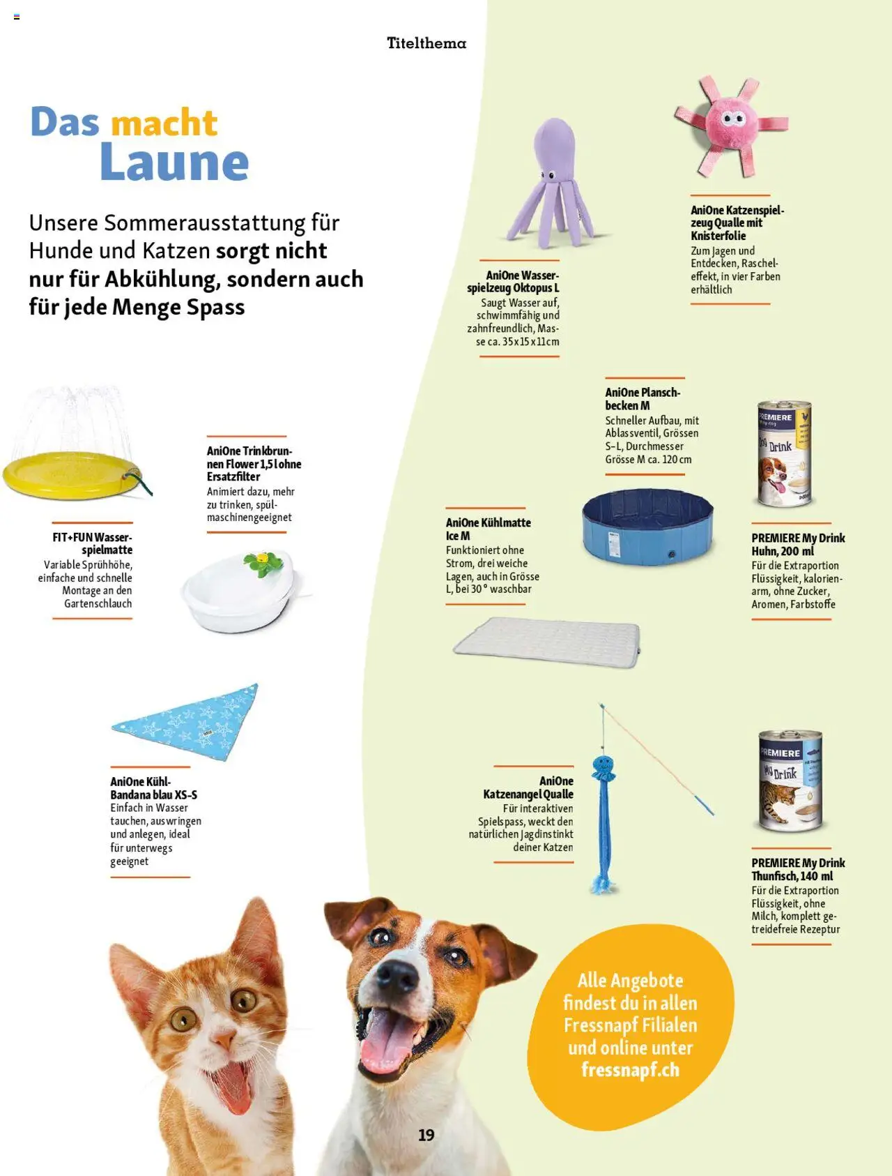 Fressnapf Magazin ab 01.07.2025 | Seite: 19 | Produkte: Wasser