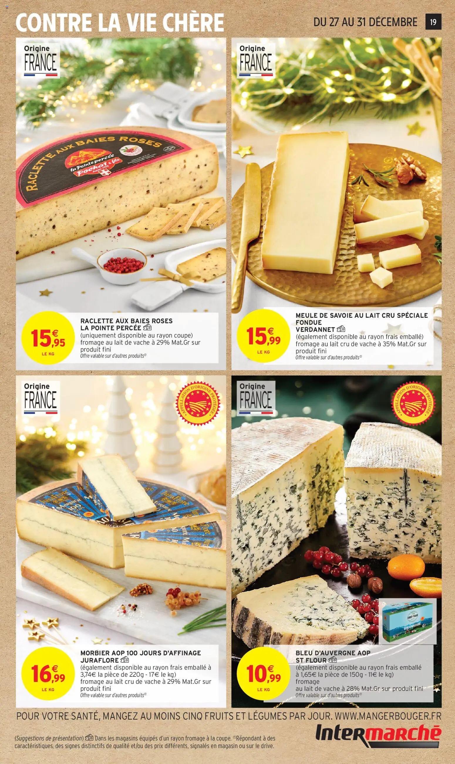 {H1} | Page: 19 | Produits: Morbier aop, Raclette, Lait, Fromage