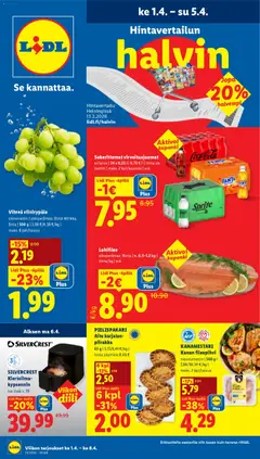 Lidl-mainoslehti voimassa 01.04.2026 alkaen