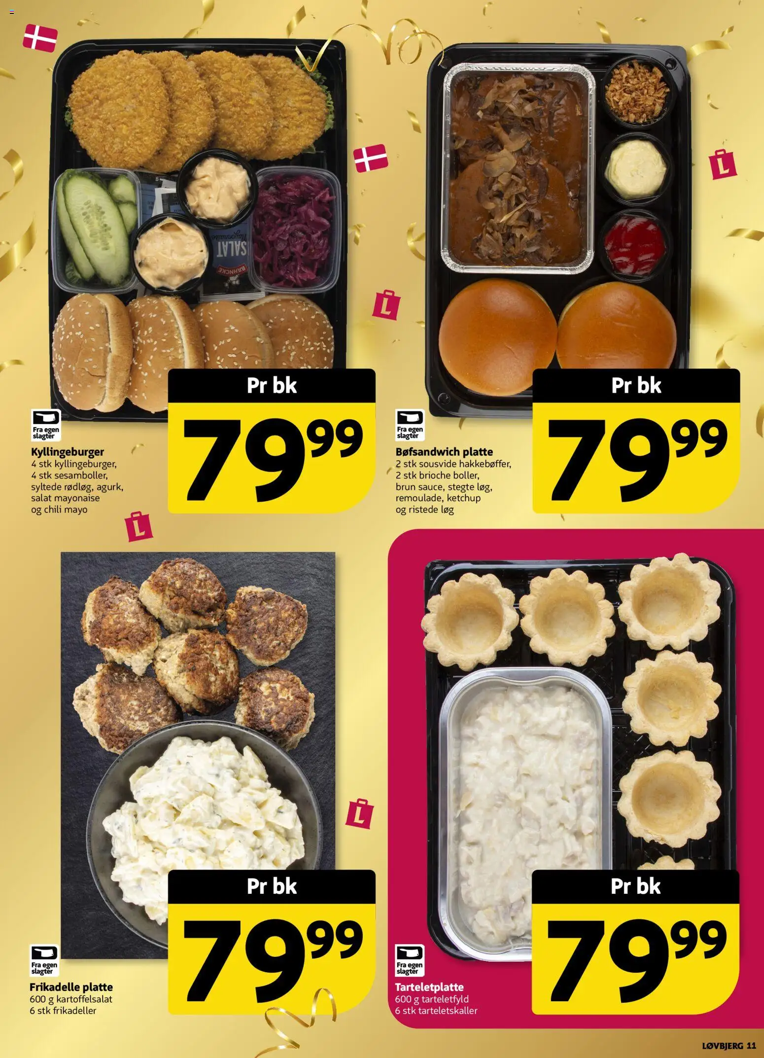 Løvbjerg tilbudsavis – gyldig fra 10.04.2026 | Side: 11 | Produkter: Kartoffelsalat, Ketchup, Mayonaise, Frikadeller