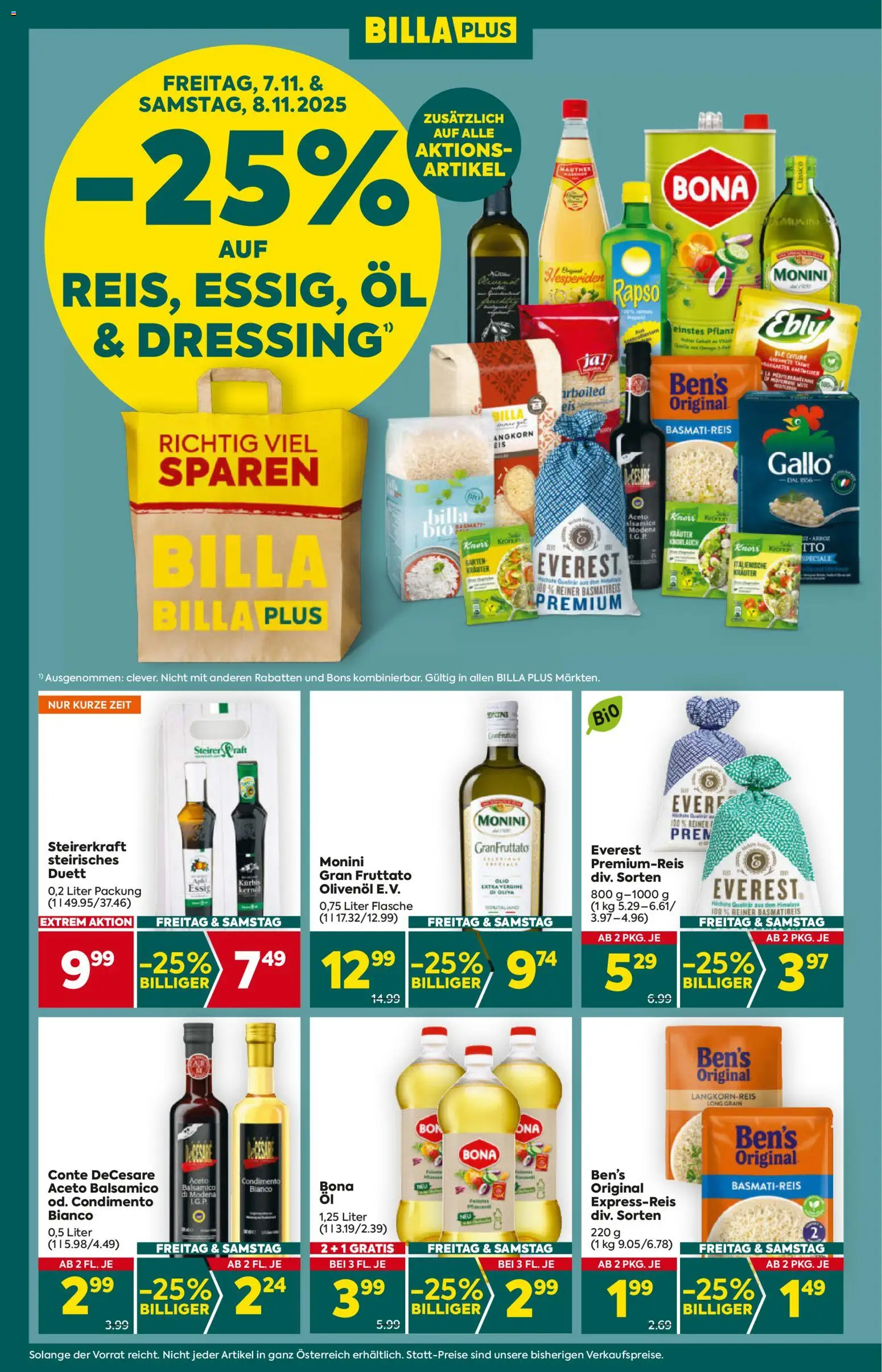 Billa Plus Flugblatt - Steiermark gültig ab 06.11.2025 | Seite: 2 | Produkte: Knoblauch, Öl