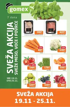 Gomex sveža akcija - pregled Gomex kataloga - važi od 19.11.2025