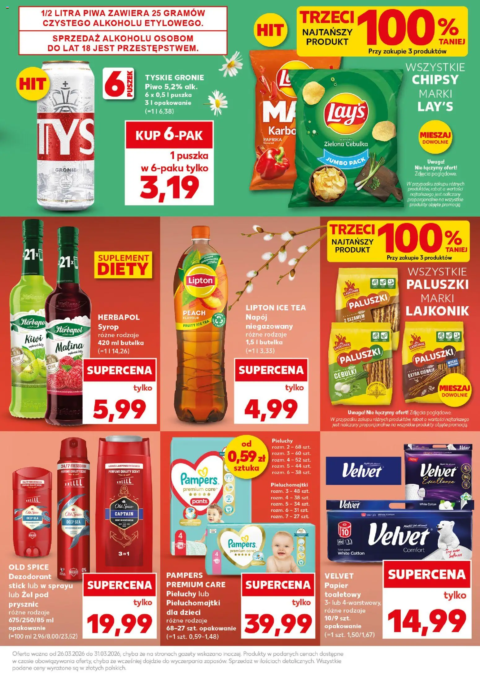 Kaufland Polsko leták - Mocny start od 30.03.2026 | Strana: 11 | Produkty: Kiwi, Pampers, Velvet, Pants